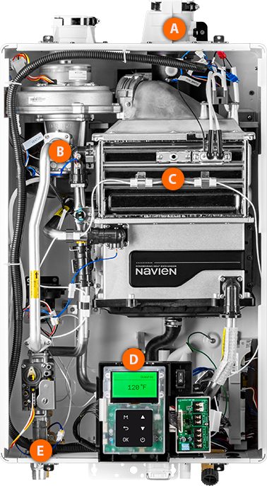 Navien NPE150S2 to NPE240S2 350W 120V Residential Tankless Water Heater 120,000 Btu to 199,000 Btu