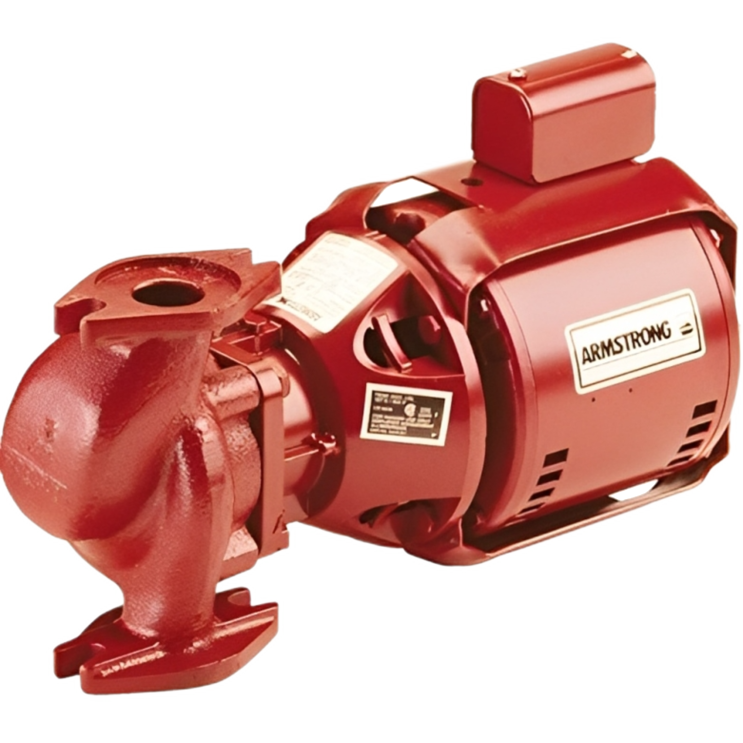 Armstrong 174035MF-113, Model H-41 Cast Iron In-Line Pump With 1" NPT Flanges, 1/6 HP, 1 Phase 115V, 21 GPM Max
