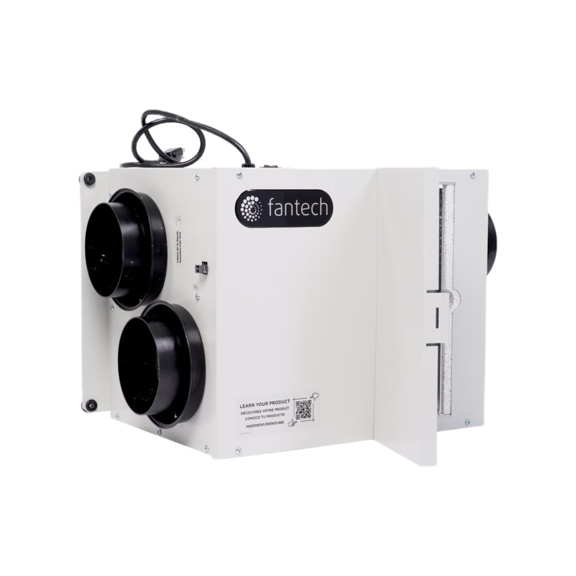 AEV80 Fantech Residential Air Exchanger Ventilator w/o Heat Recovery 80 CFM, 120V, Duct Size 5"