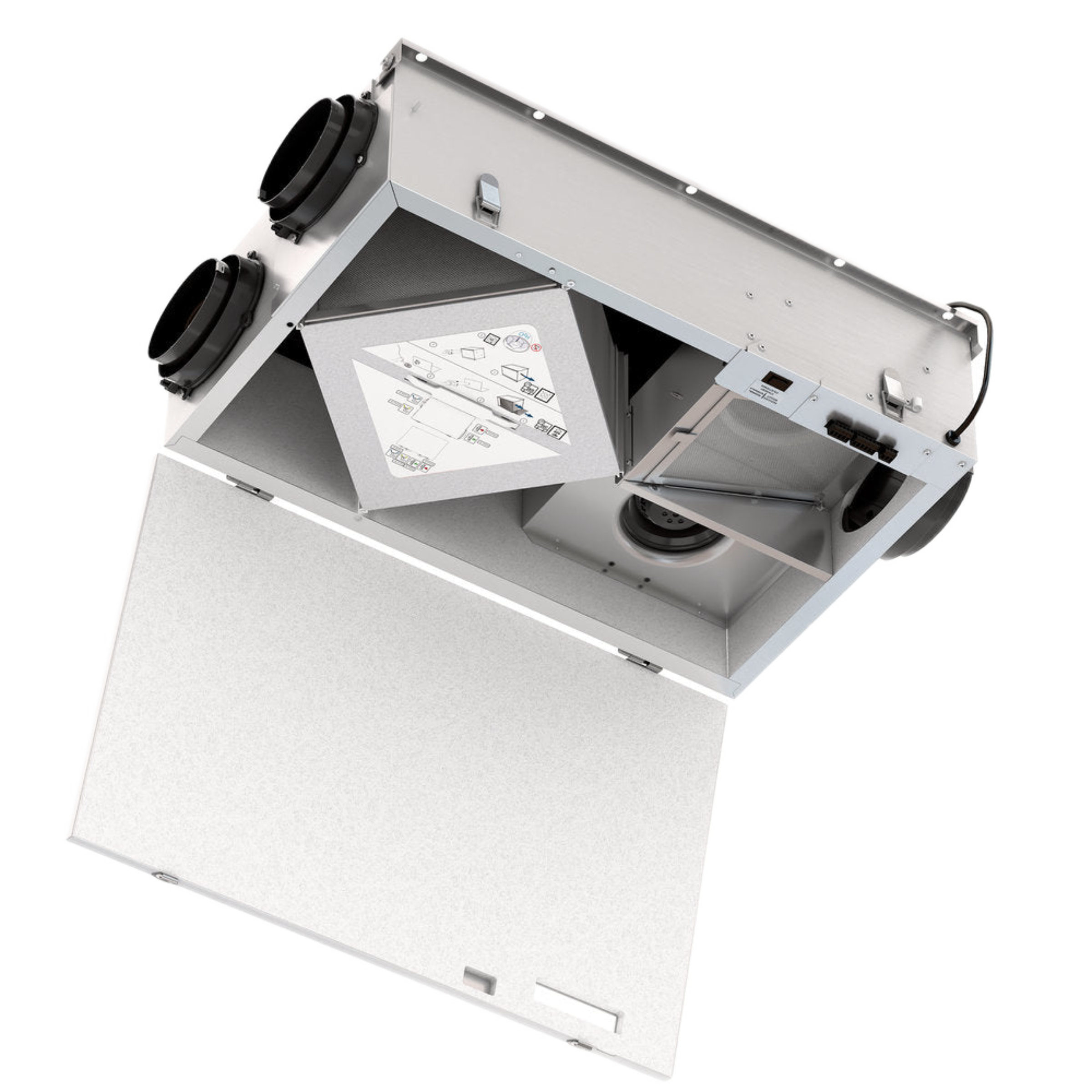 FIT120E Fantech Residential Heat Recovery Ventilator (HRV) Low Profile 106 CFM, 120V, 60 Hz, Duct Connection 5"