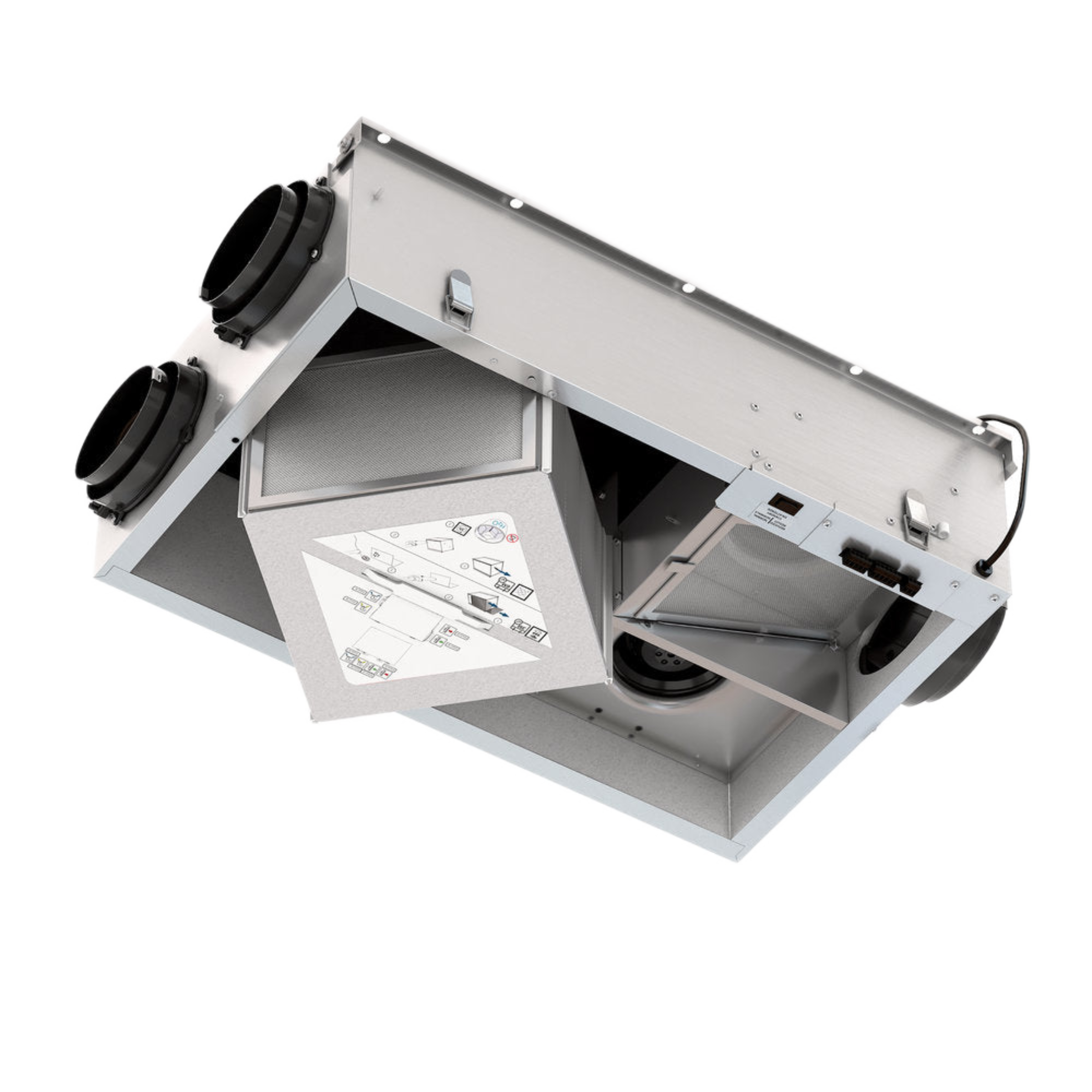 FIT120E Fantech Residential Heat Recovery Ventilator (HRV) Low Profile 106 CFM, 120V, 60 Hz, Duct Connection 5"