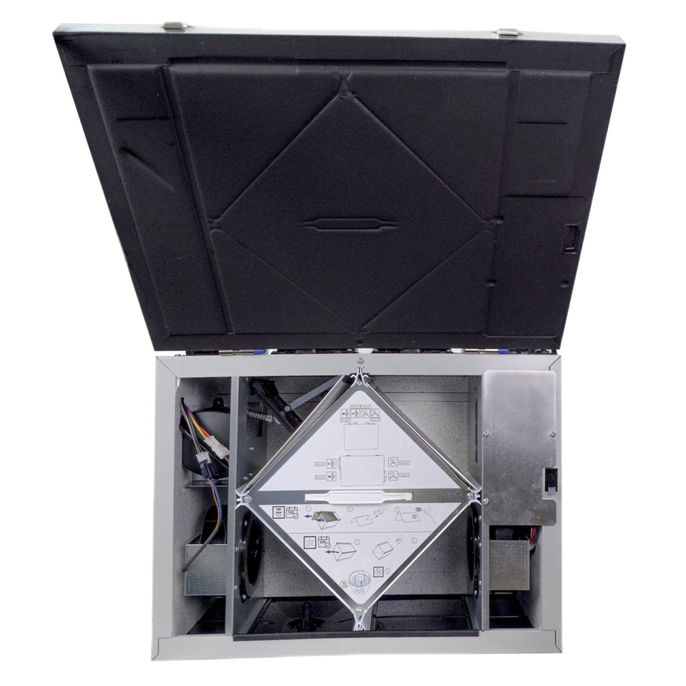 VHR70R ES Fantech  Residential Heat Recovery Ventilator (HRV) 70 CFM Top Duct Connection 5" , Energy Star Qualified, 120 V, 60 HZ