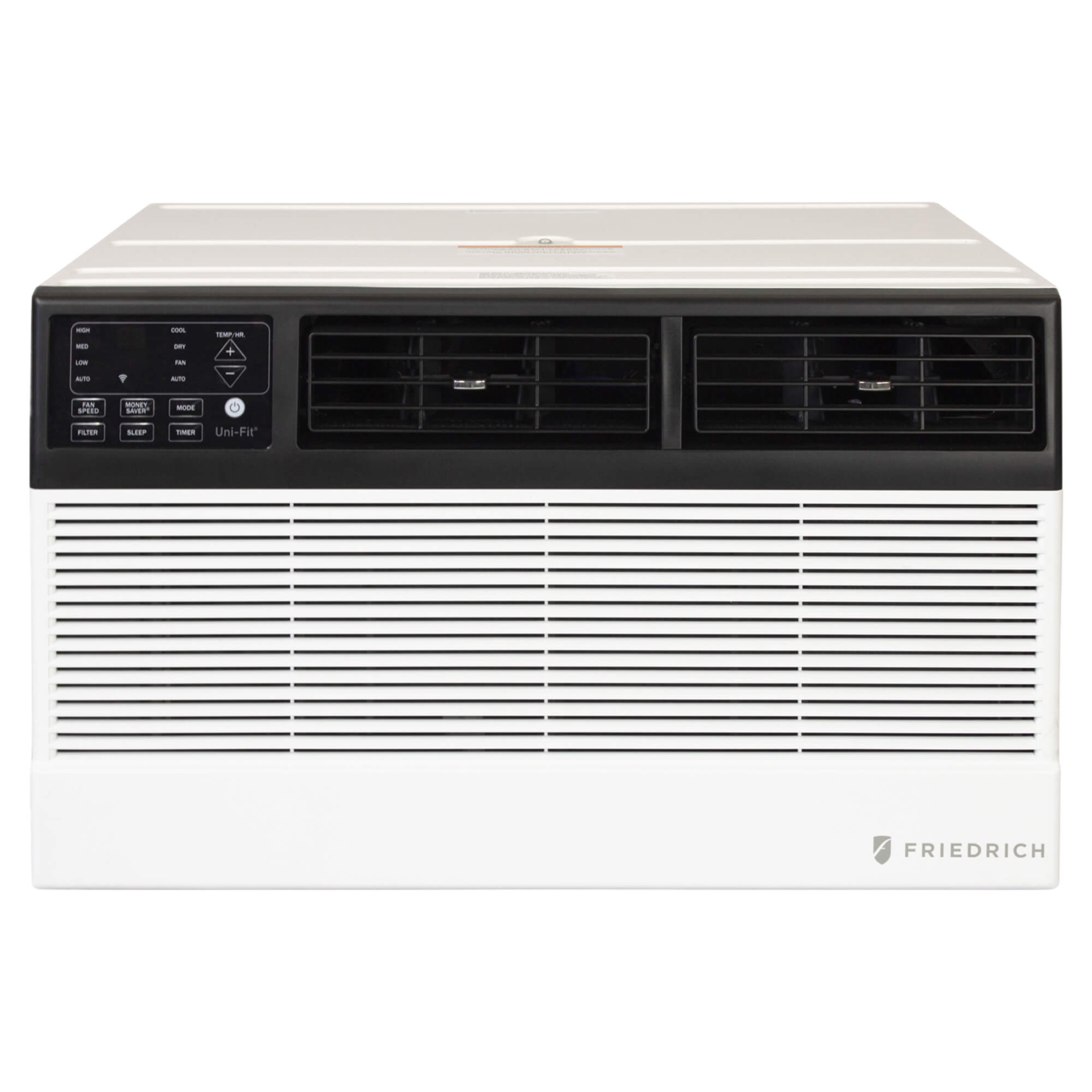 Friedrich Uni-Fit Series UET08A11A Model Smart Thru-The-Wall Cooling with Electric Heat Air Conditioner with 8000 Cooling BTU and 4200 Heating BTU, 9.7 EER,  265 CFM, 410A Refrigerant, 115V, Smart Control, Universal Fit, Wi-Fi