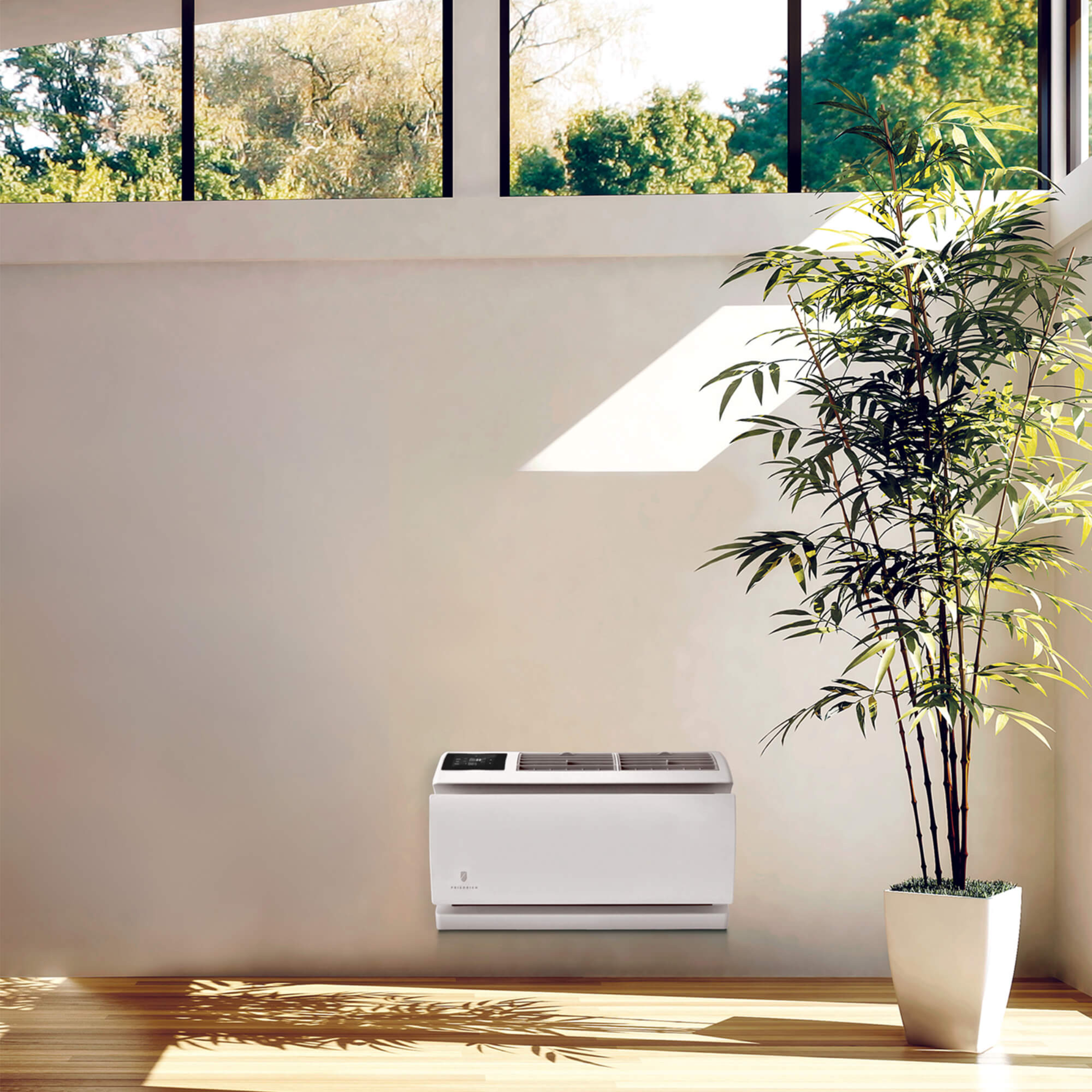 Friedrich WallMaster Series WHT12A33A Smart Thru-The-Wall Cooling with Heat Pump Air Conditioner, 11100 Cooling BTU & 8900 Heating BTU, 9.4 EER, 275 CFM, R410A Refrigerant, 230V,  Wi-Fi Integration