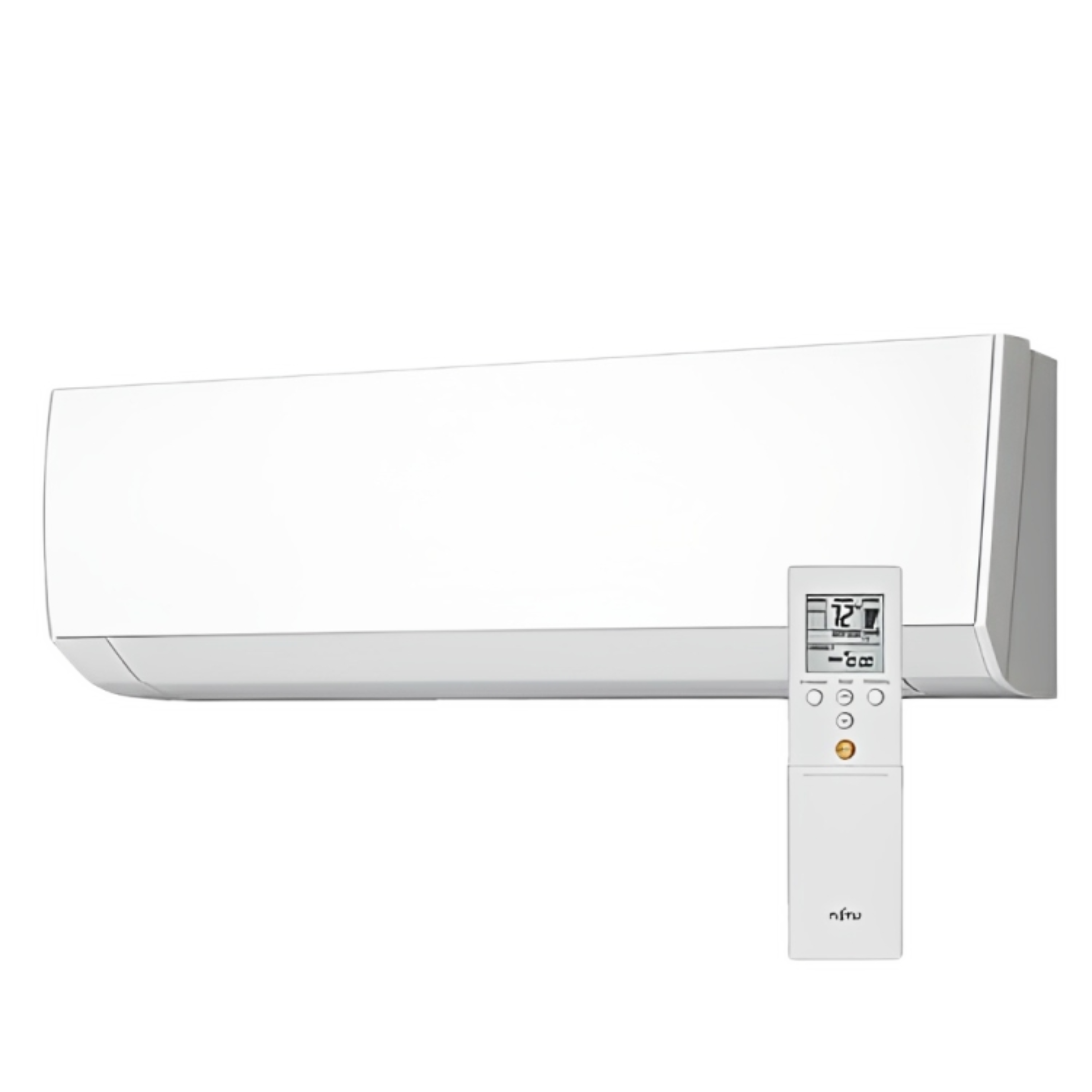 Fujitsu 24,000 BTU 2 Ton, 16.75 SEER Halcyon™ Multi-Zone Mini-Split AC/Heat Pump System Hybrid Flex Inverter (3 Zones) Outdoor Unit (AOU24RLXFZ) With 7,000 BTU (ASU7RLF1), and Two 12,000 BTU (ASU12RLF1) Indoor Air Handler Units, R-410A