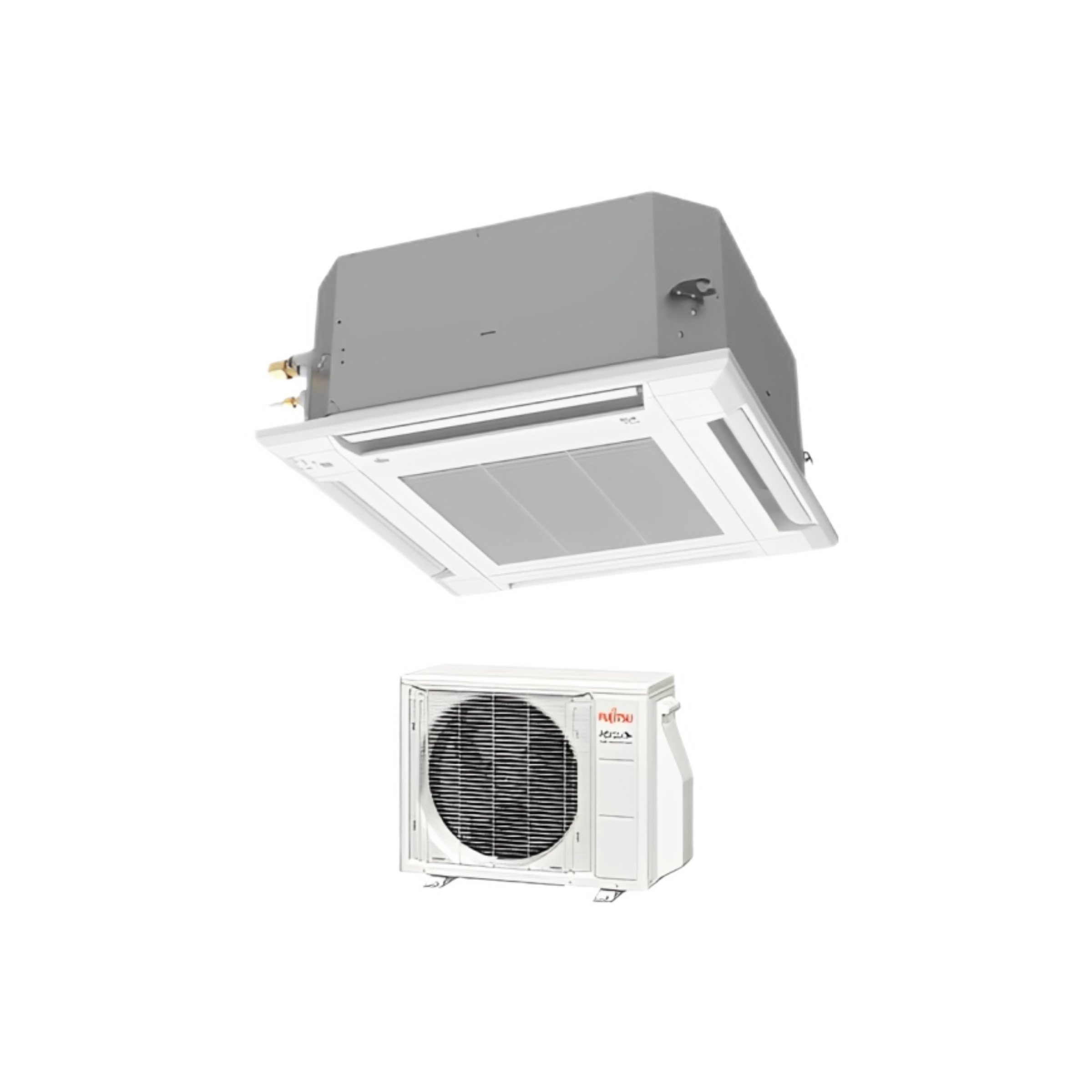 Fujitsu LUAS1 Series 0.75-1.5 Ton (9,000-18,000) BTU Halcyon™ Ductless  MINI-SPLIT SYSTEMS Compact Cassette, Up to 22.5 SEER. Outdoor Unit + Indoor Unit