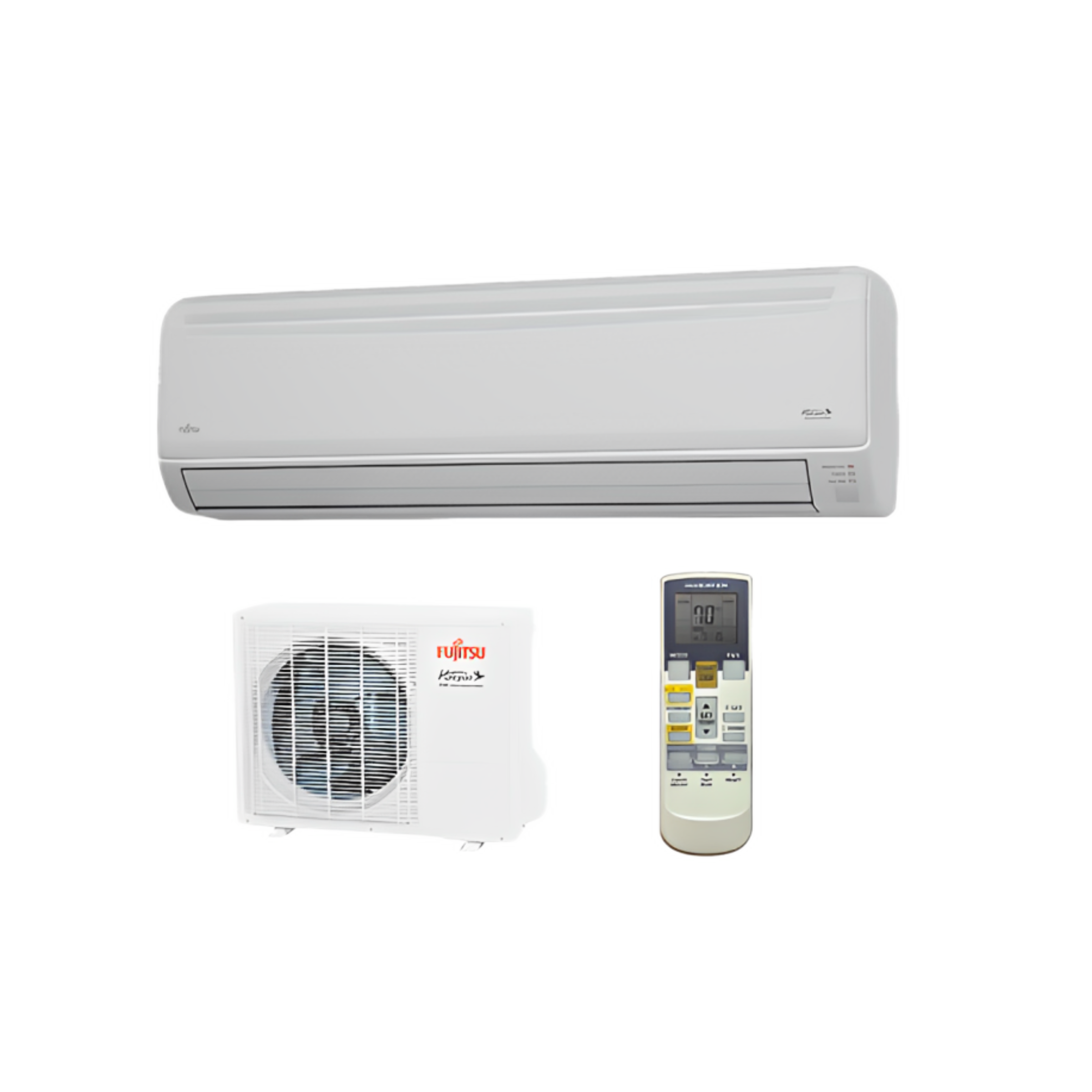 Fujitsu RLB Series Entry Level 1.5-2 Ton (18,000 – 24,000) BTU, Halcyon™ Wall Mounted Single Zone Mini Split Ductless Heat Pump, Up to 19.0 SEER, Outdoor Unit + Indoor/Wall Unit