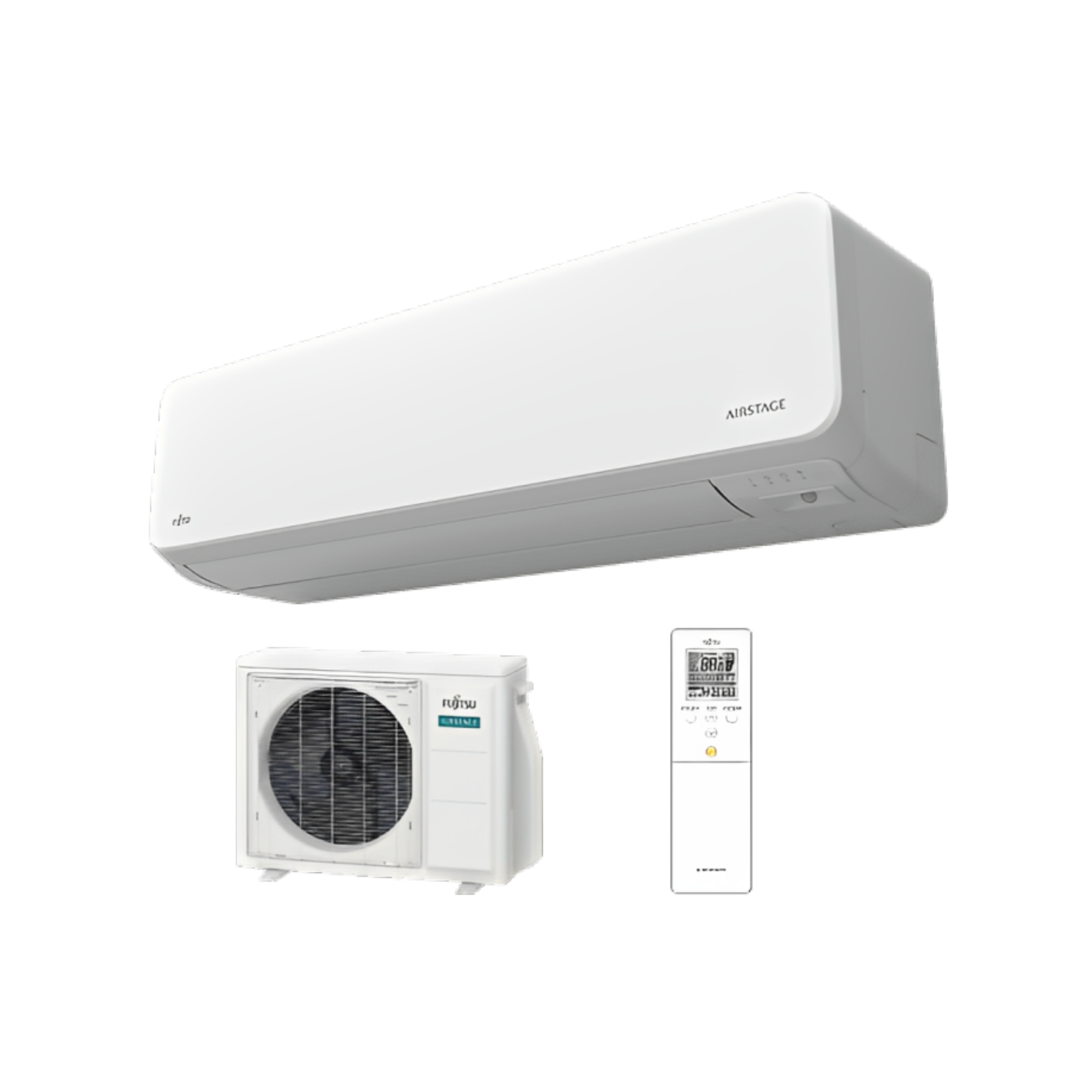 Fujitsu 09LZAS1 LZAS Series 9,000 BTU, Wall Mounted Single Zone Mini Split Ductless Heat Pump, up to 31.3 SEER, Built-in Wireless LAN