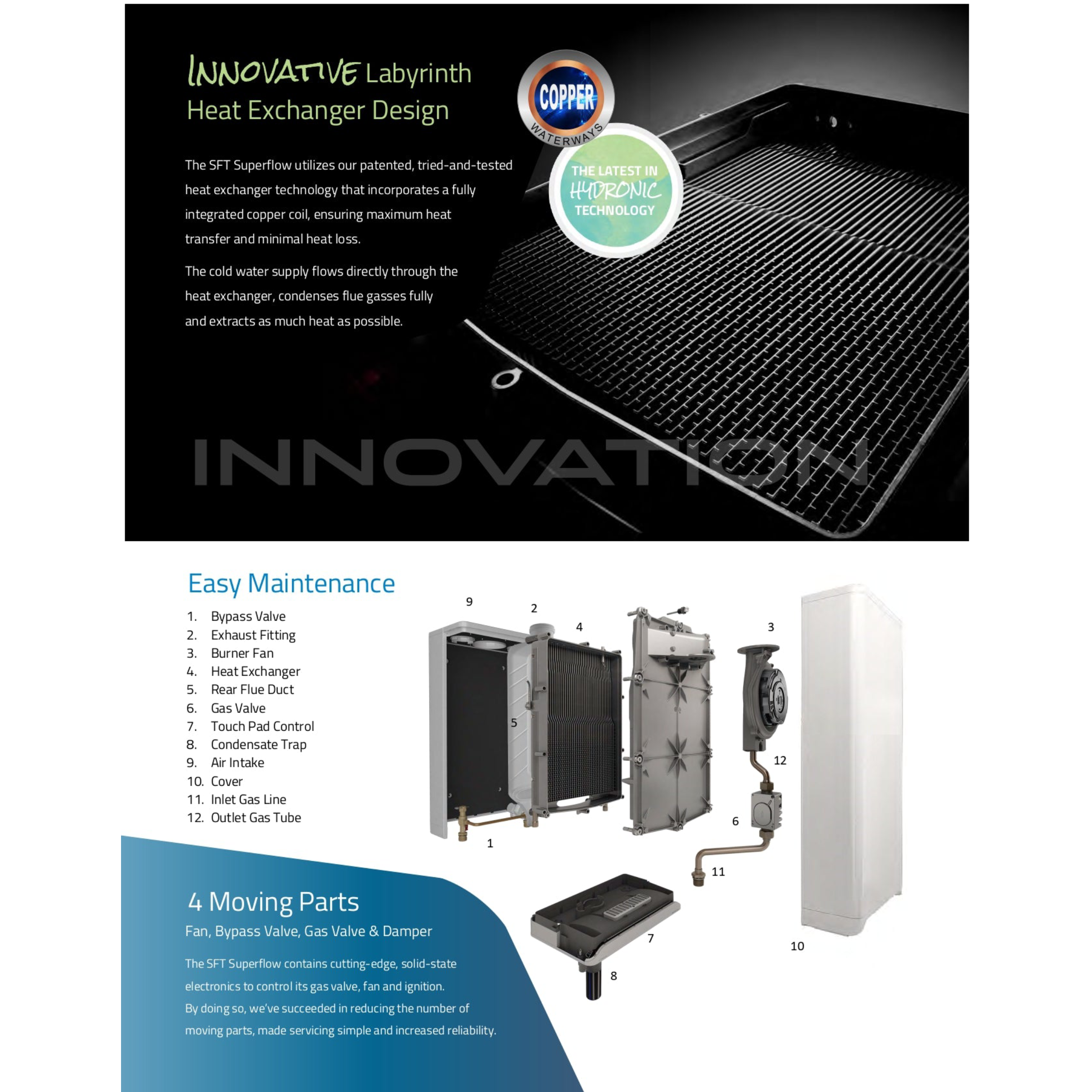 SFT 199 IBC SFT Superflow Series Condensing Tankless Water Heater, Natural Gas 199,000 BTU - Energy Star Qualified - 150 PSI