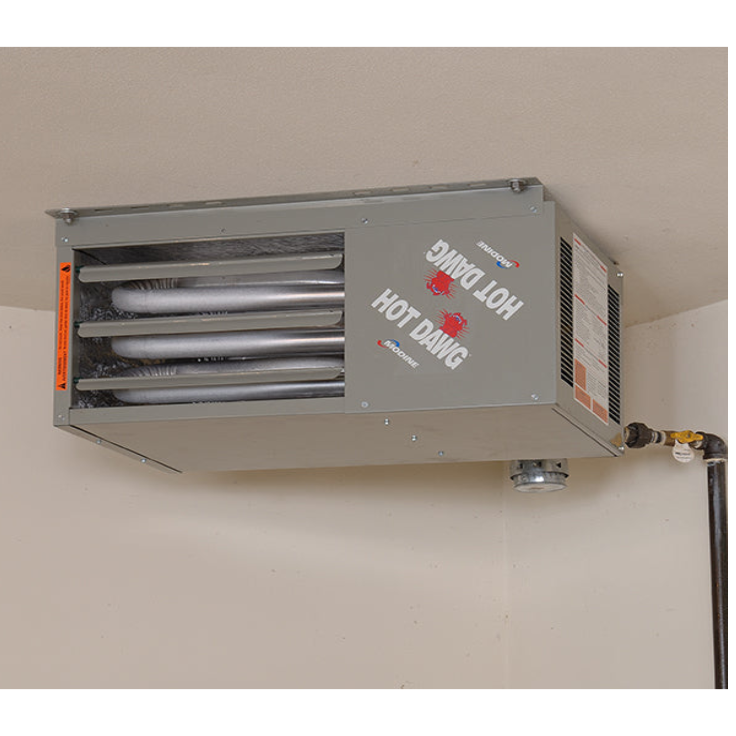 HD100 Modine Hot Dawg™ Power-Vented Gas-Fired Unit Heater, HD Model - 100,000 BTU, Airflow 1490 CFM, Aluminized Heat Exchanger, 115V/60Hz/1Ph