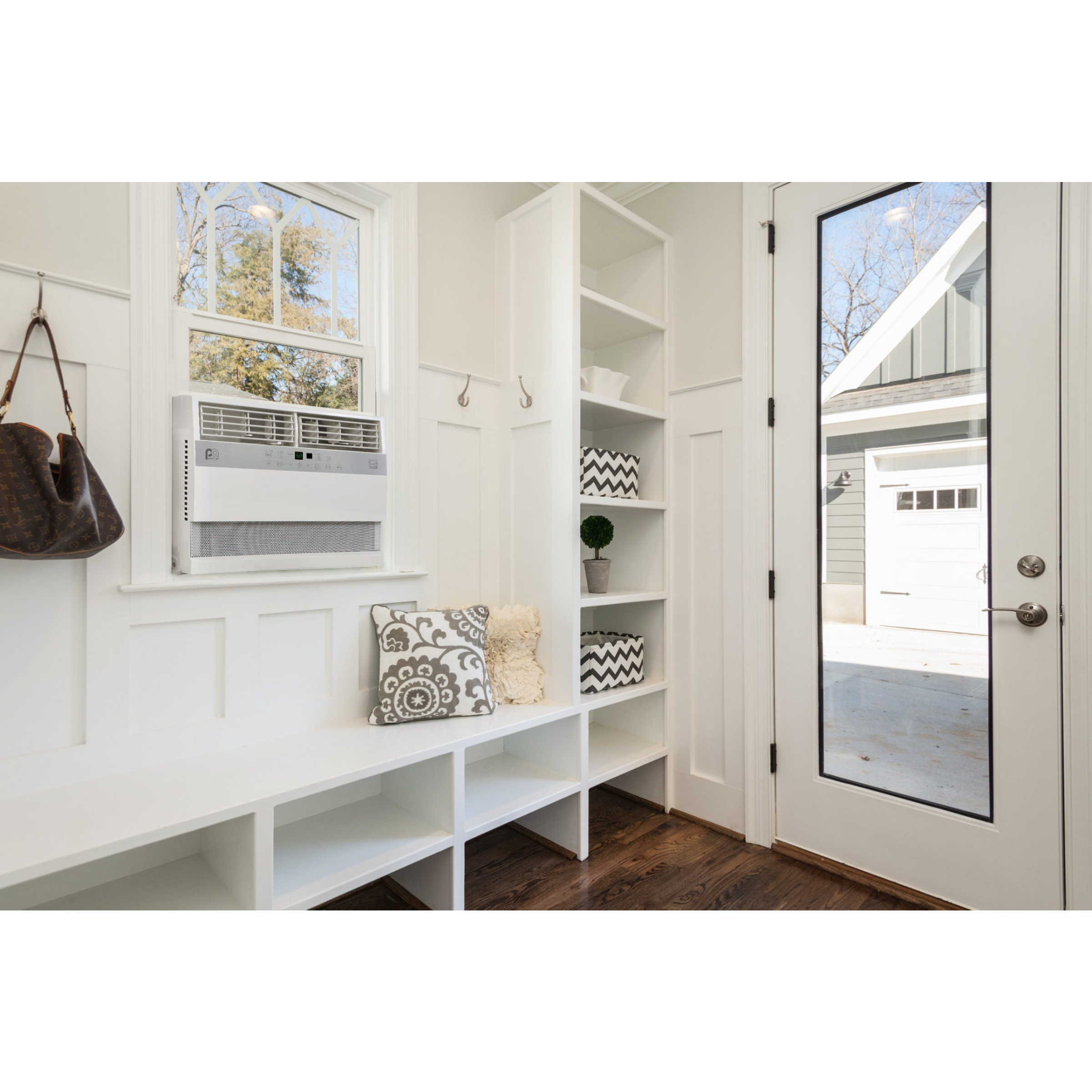 6PAC12000 Perfect Aire 12,000 BTU Flat Panel Window Room Air Conditioner, Sq. ft: 450-550 Coverage, With Remote Control