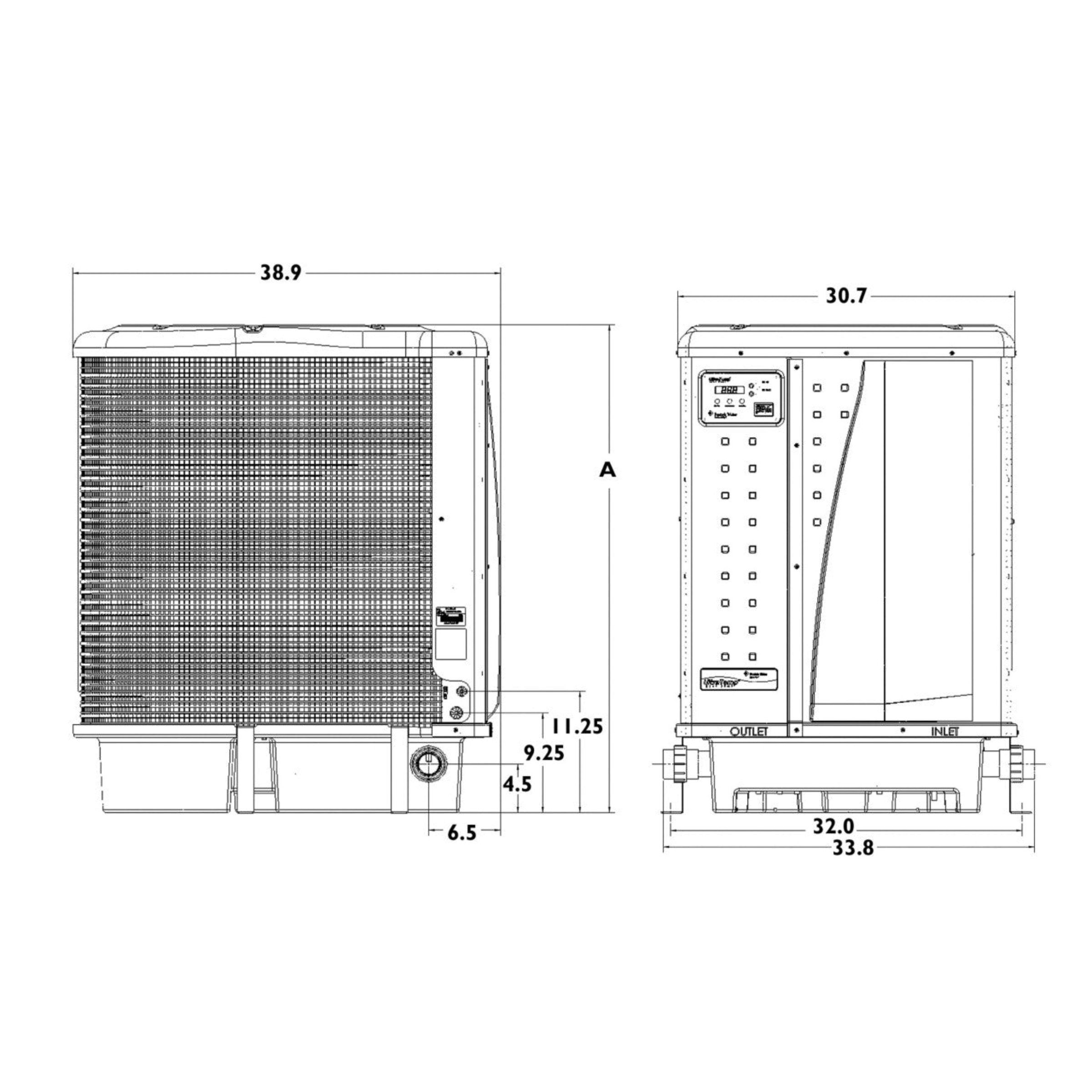 460833 PENTAIR UltraTemp 120Q High Performance Pool Heat Pump, Color: Almond,
SIMPLY THE MOST ECONOMICAL WAY TO HEAT POOLS AND SPAS