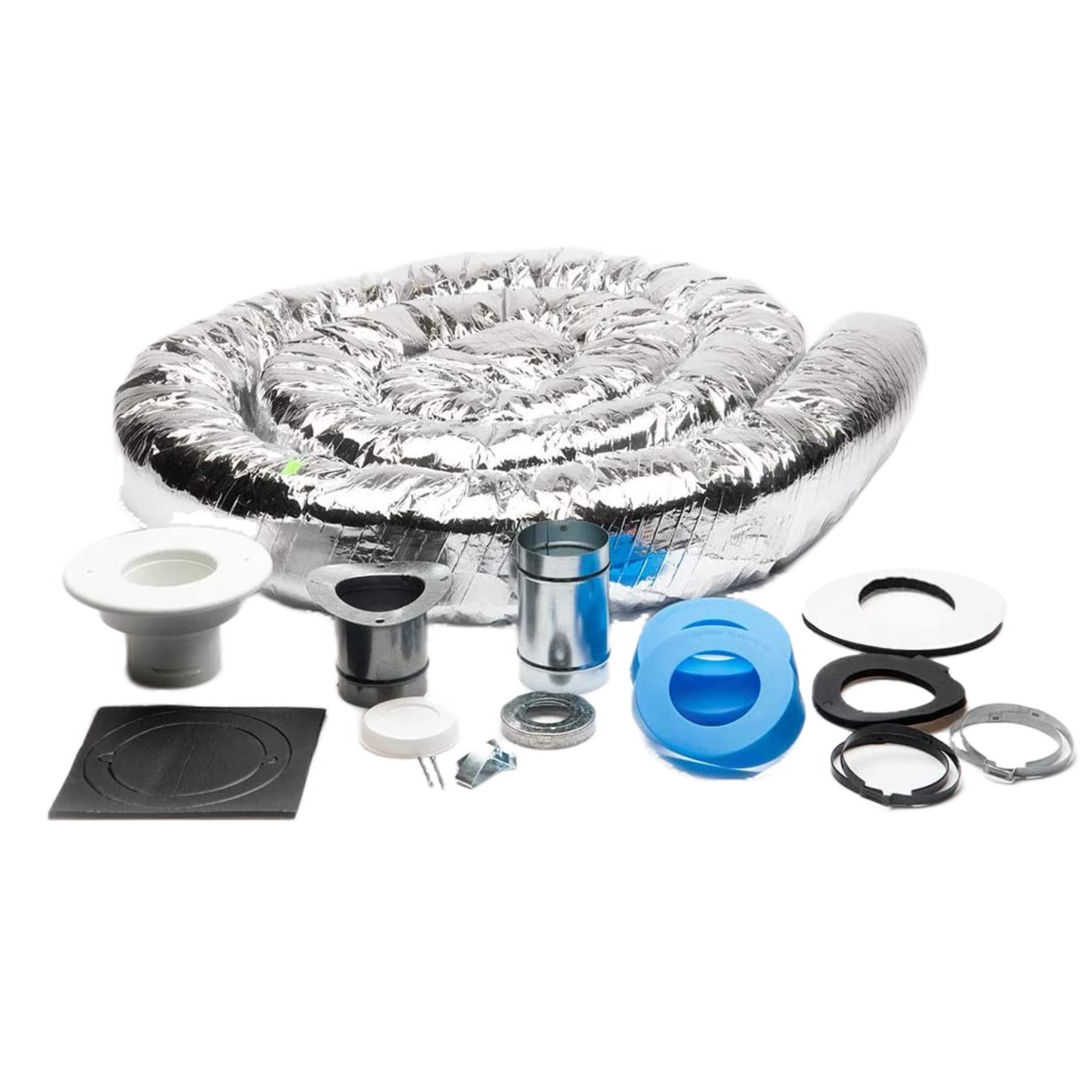 UPC-280M-1 Unico Outlet Kit for 2.5" System, 12' Length Sound Attenuator Flex Duct x Round Metal Duct, R3.3