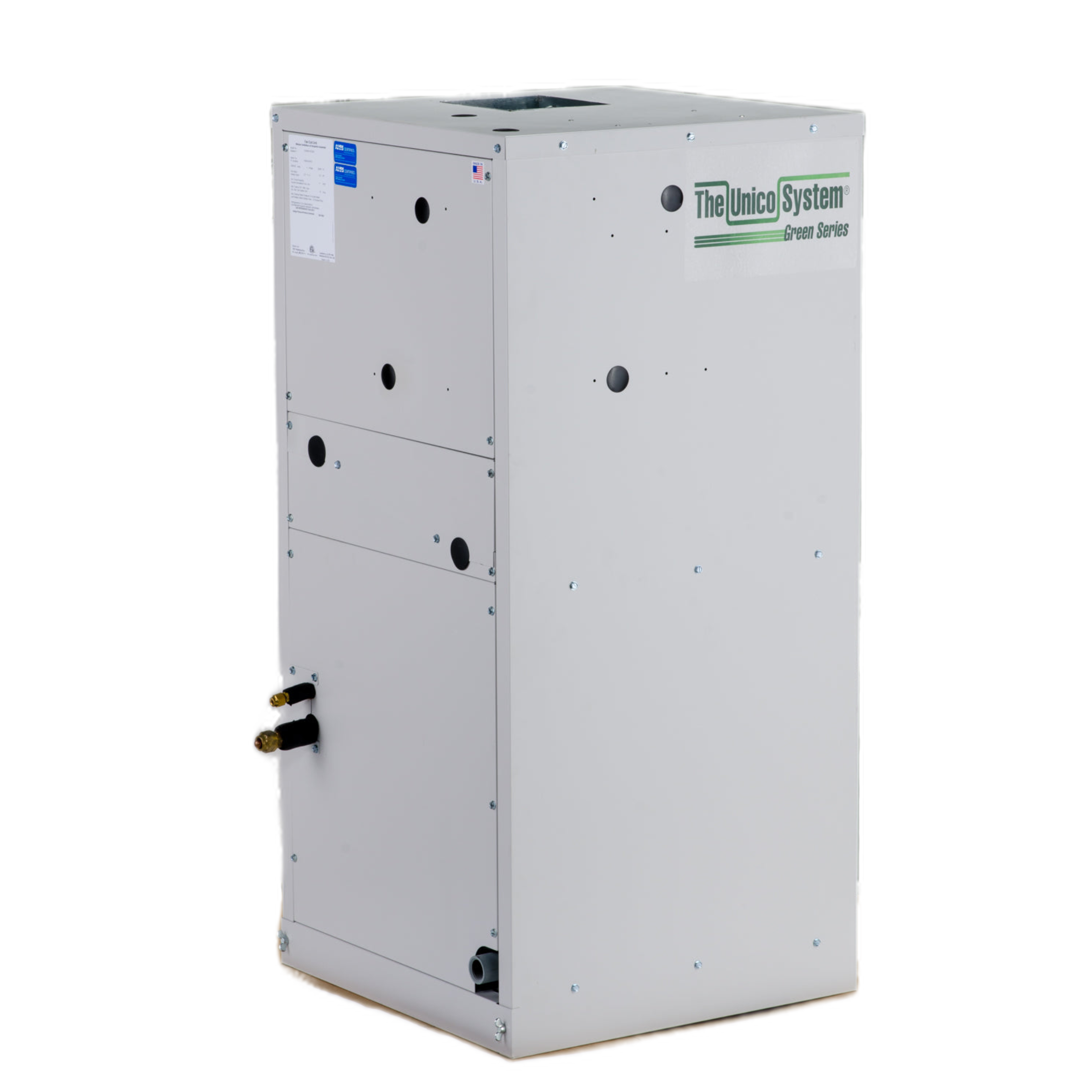 V2430B-1EC2EX Unico V-Series 2430 Model Vertical Air Handler Unit 2.0 - 2.5-Ton, 30,000 BTU/h, 208/230 Variable Speed, AC/Heat Pump Coil, 4-Row with R410A TXV