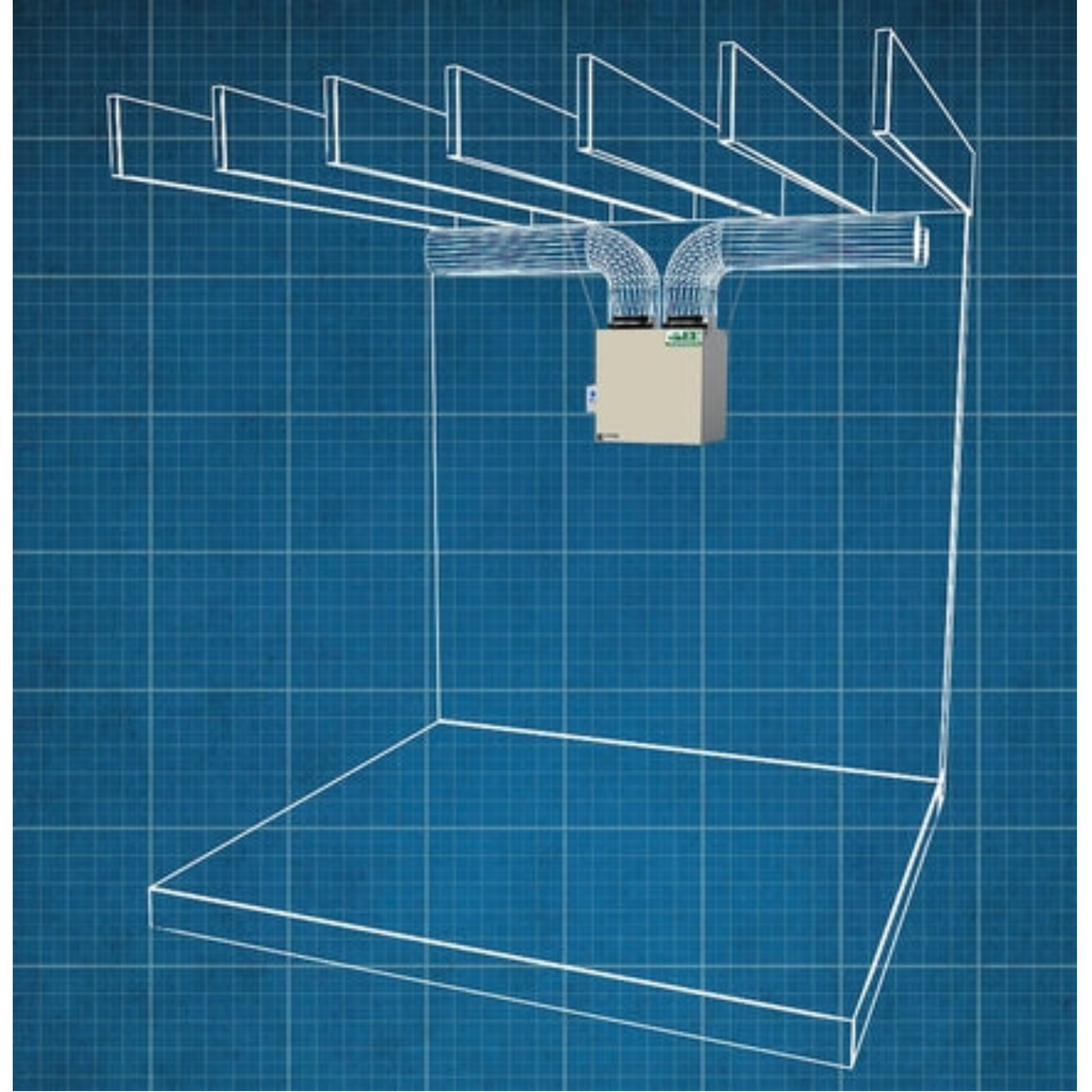 V160H65RS VanEE AI Series Residential Air Exchanger (HRV)160 CFM 65% SRE, 6" Side Ports Energy Star Qulaified 120 V