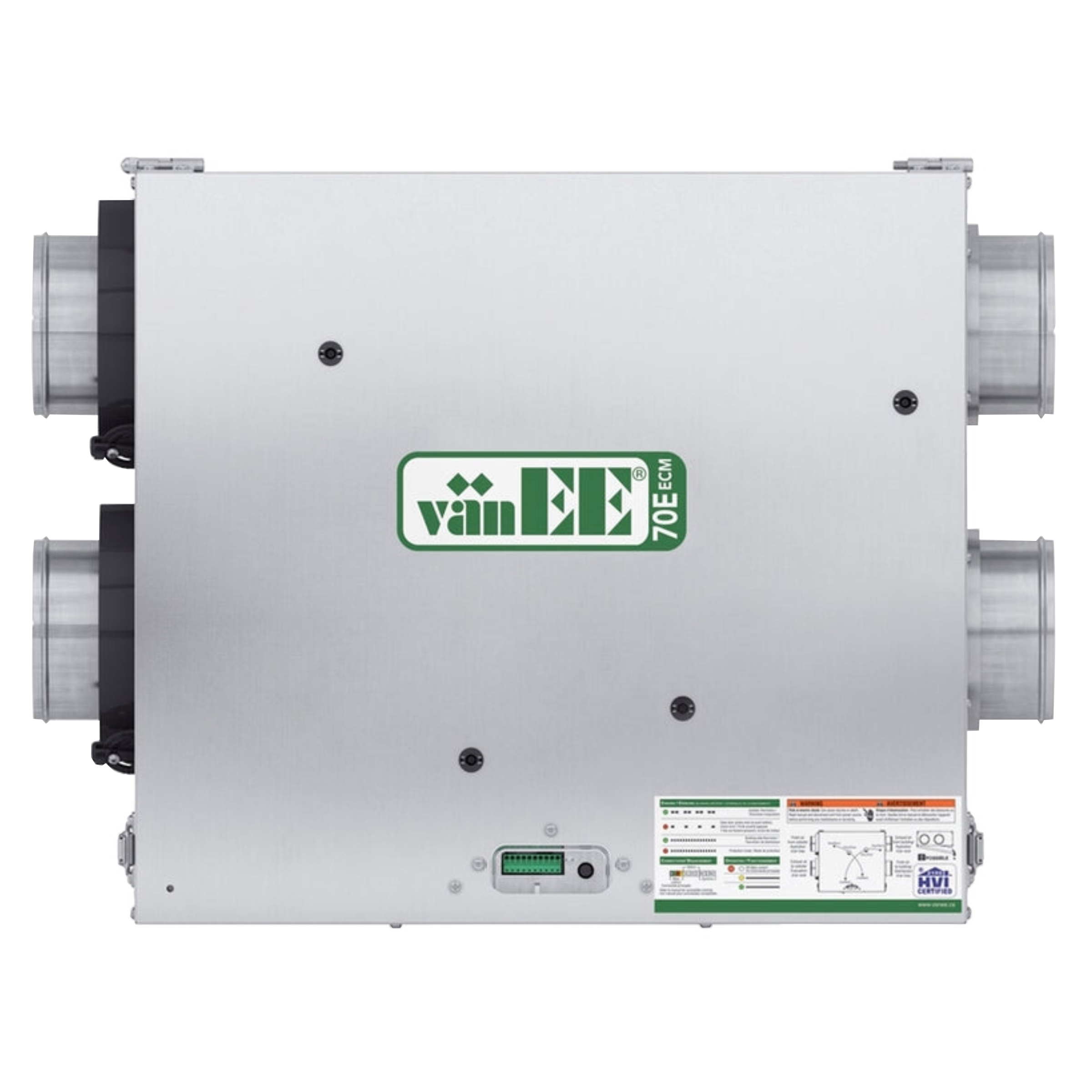 70E ECM VanEE Model 41808 Bronze Series Residential Air Exchanger (ERV) 111 CFM, 5" Side Port Connection