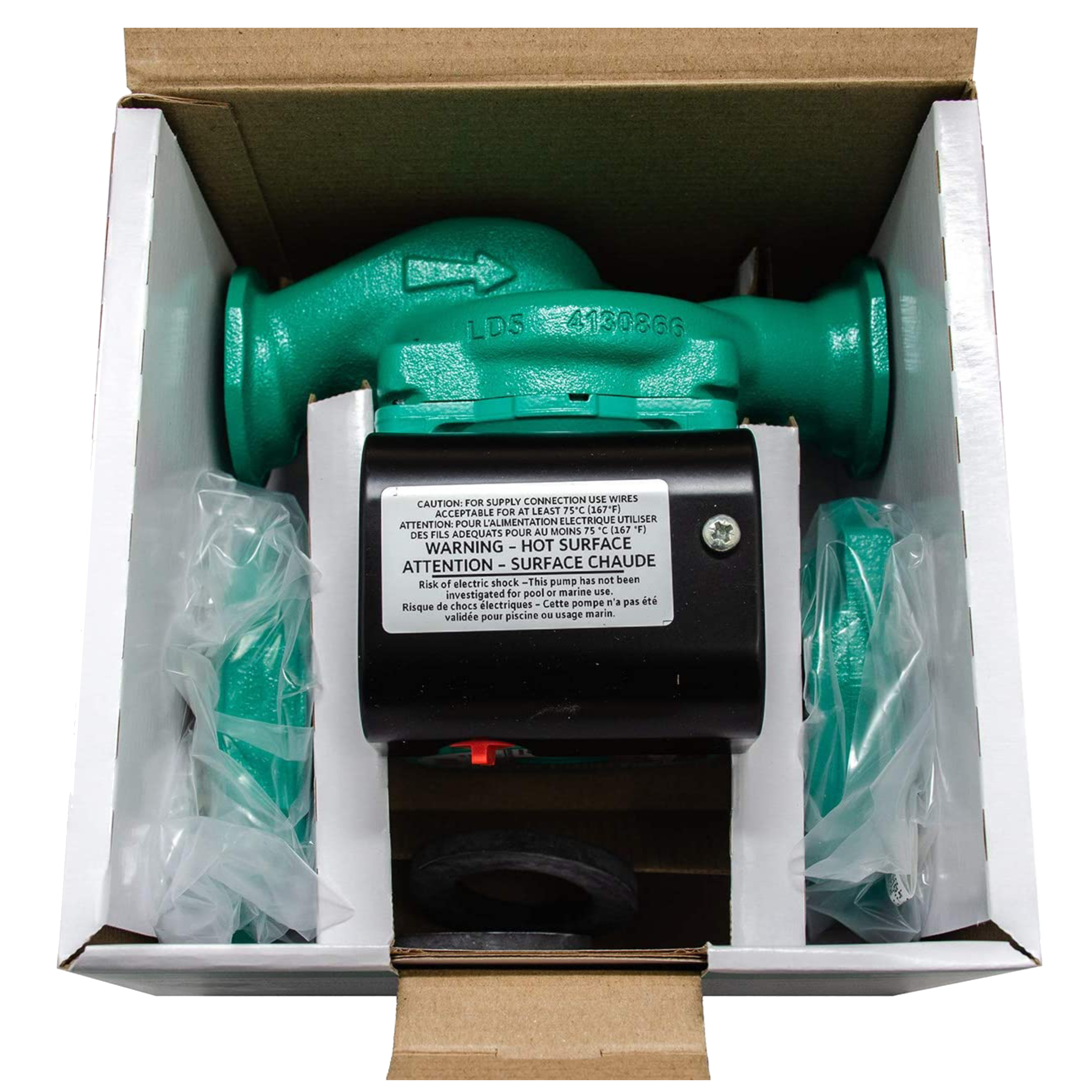 Star S 21 RFC Wilo Star S Star S Series Cast Iron 3-Speed Residential Circulating Pump, Max Flow 19 USGPM, 140 Psi, 115V/60HZ, 1/25 HP