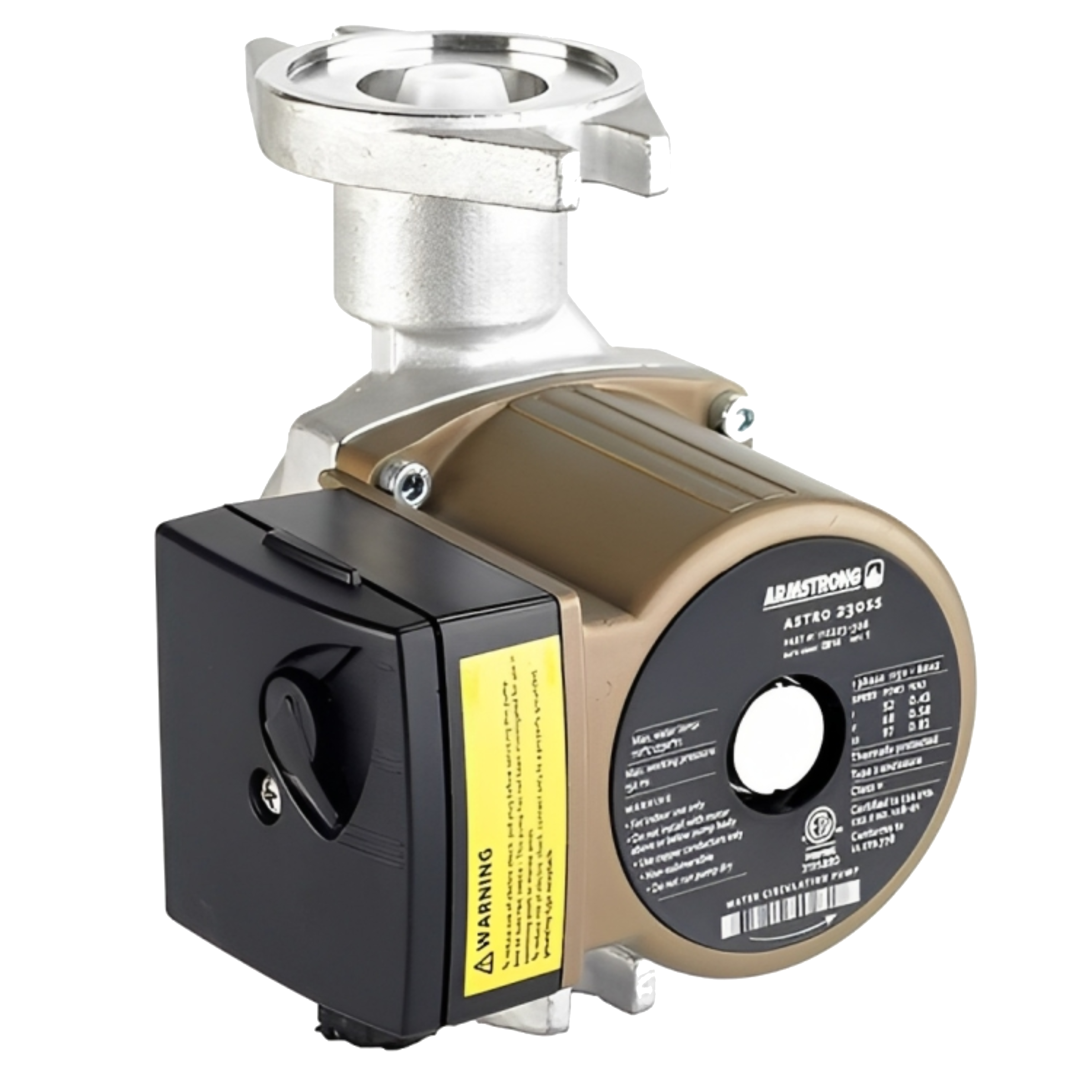 Armstrong 110223-306, Model 230SS  Astro 2 Series Stainless Steel 3-Speed Circulating Pump 115 VAC at 60Hz 1 PH 1/25 HP