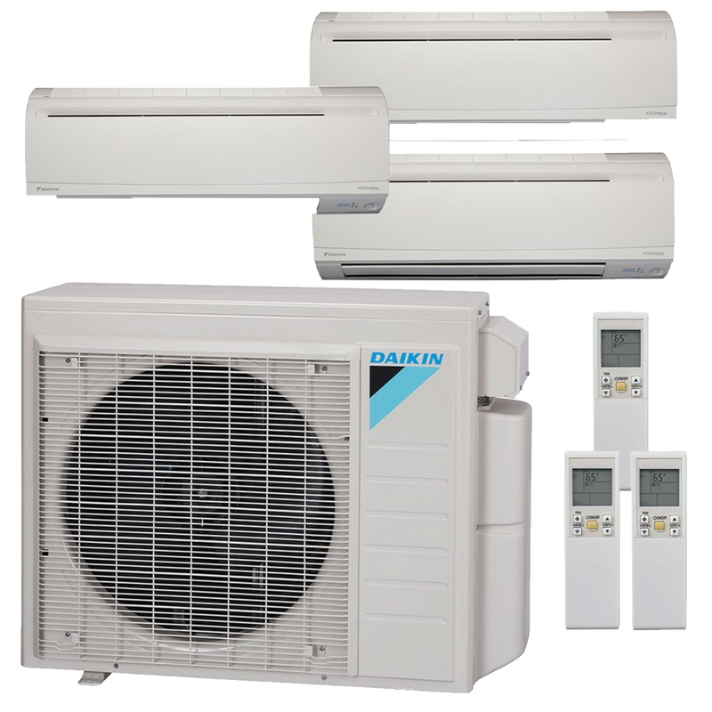 Daikin 3MXS 3-Zone 18 SEER, 2 Ton Mini Split Heating and Cooling Air C