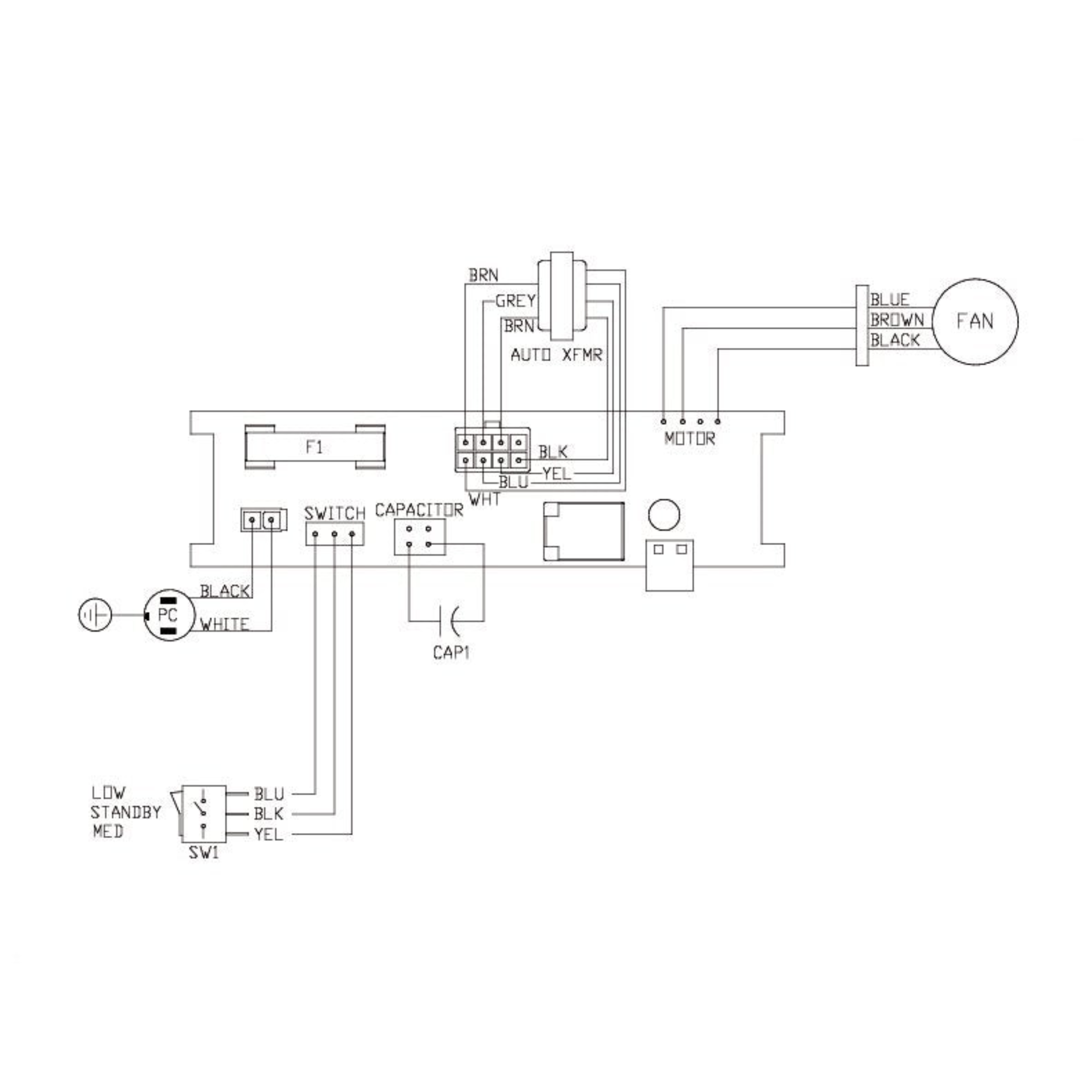 AEV80 Fantech Residential Air Exchanger Ventilator w/o Heat Recovery 80 CFM, 120V, Duct Size 5"