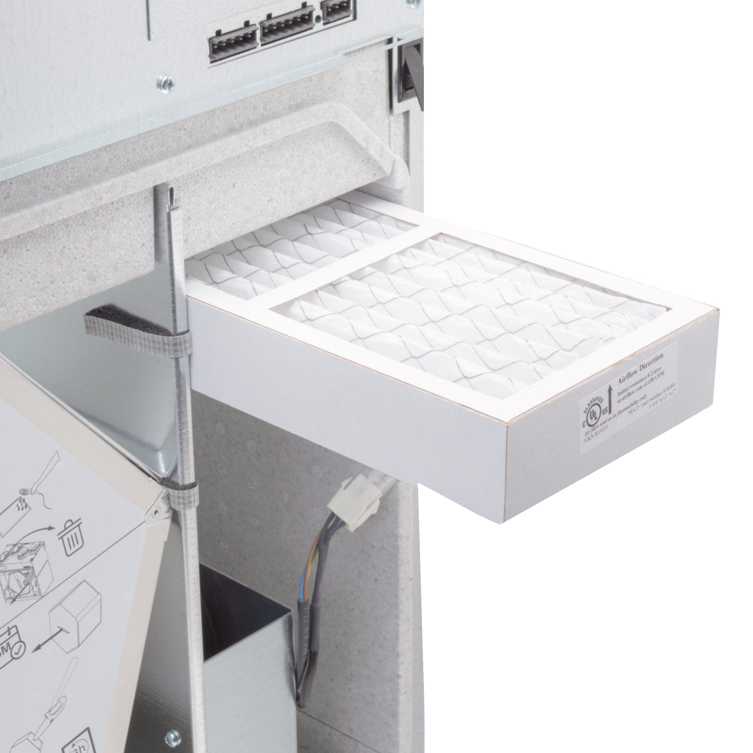 HERO 150H Fantech Residential Heat Recovery Ventilator (HRV) 161 CFM, 6" Top Duct Connection- Energy Star Qualified, 120 V