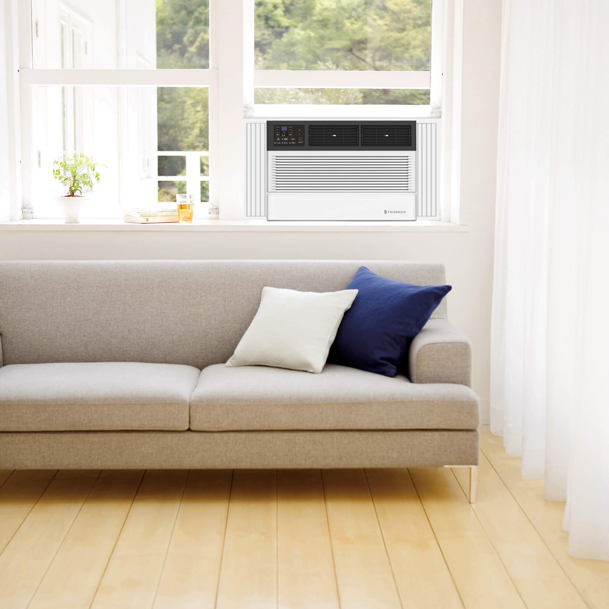 Friedrich Chill Premier Series CCF Models 5000 -12000 BTU Smart Cooling Only Window Air Conditioner 115V, Smart Effortless Control, Quietmaster Technology, Wi-Fi Integration, R410A, Energy Star Qualified, R410A