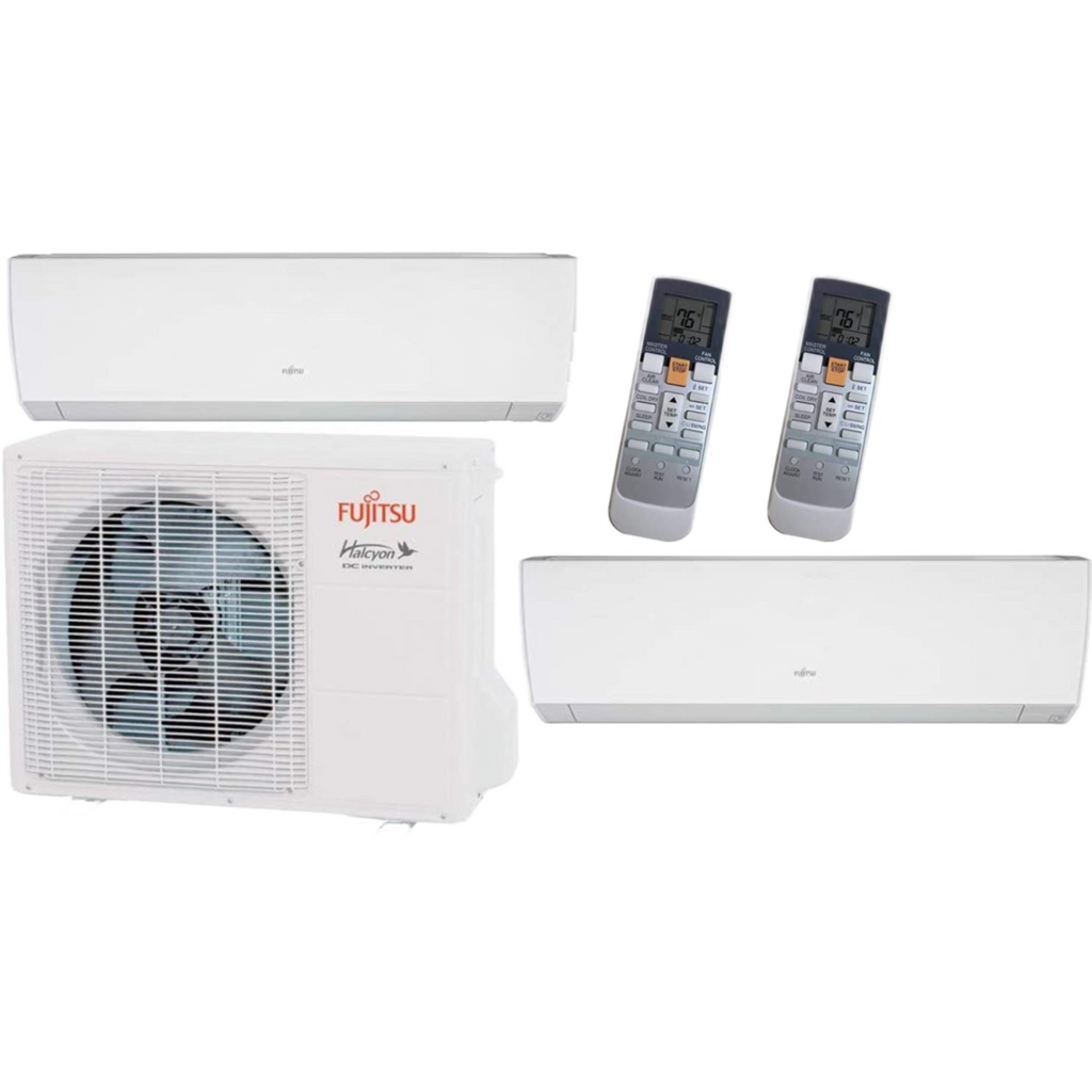 Fujitsu 18,000 BTU 1.5 Ton, 18 SEER Multi-Zone Mini-Split AC/Heat Pump