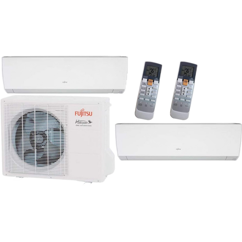 Fujitsu 18,000 BTU 1.5 Ton, 18 SEER Multi-Zone Mini-Split AC/Heat Pump