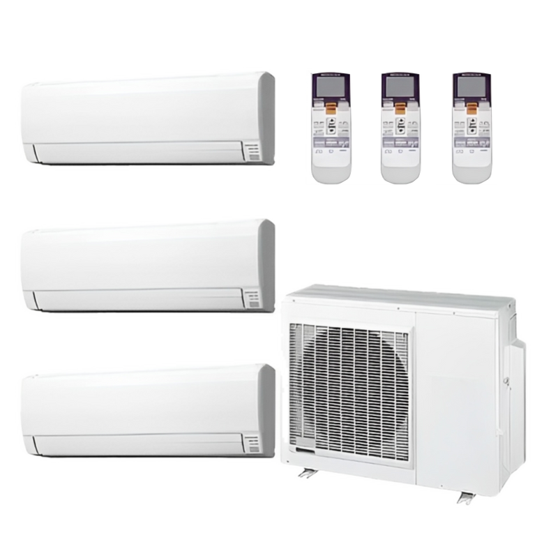 Fujitsu 24,000 BTU 2 Ton, 19 SEER Halcyon™ Multi-Zone Mini-Split AC/He