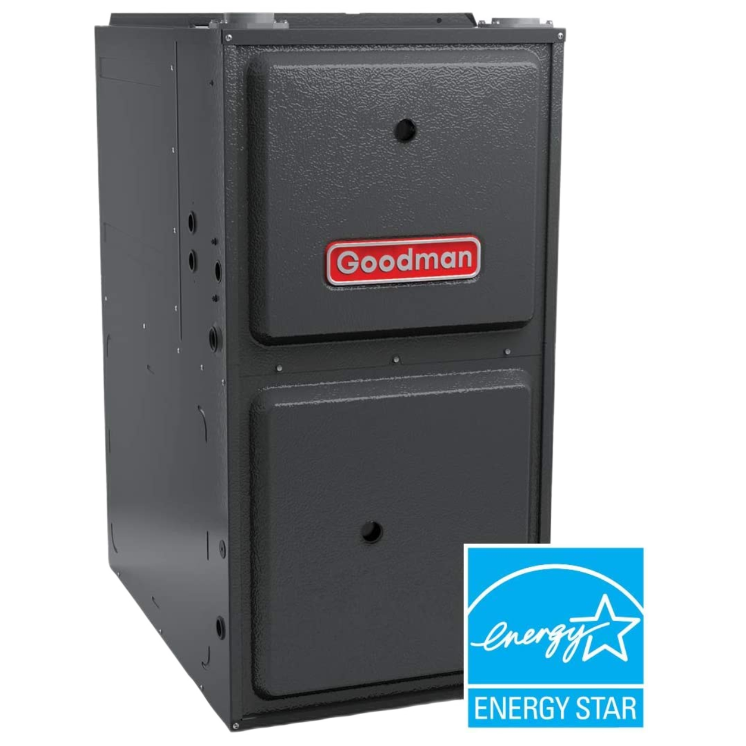 GCVM97 Goodman Gas Furnace Series Downflow/Horizontal, 97% AFUE, Variable-Speed ECM/ComfortBridge, Modulating Gas Valve