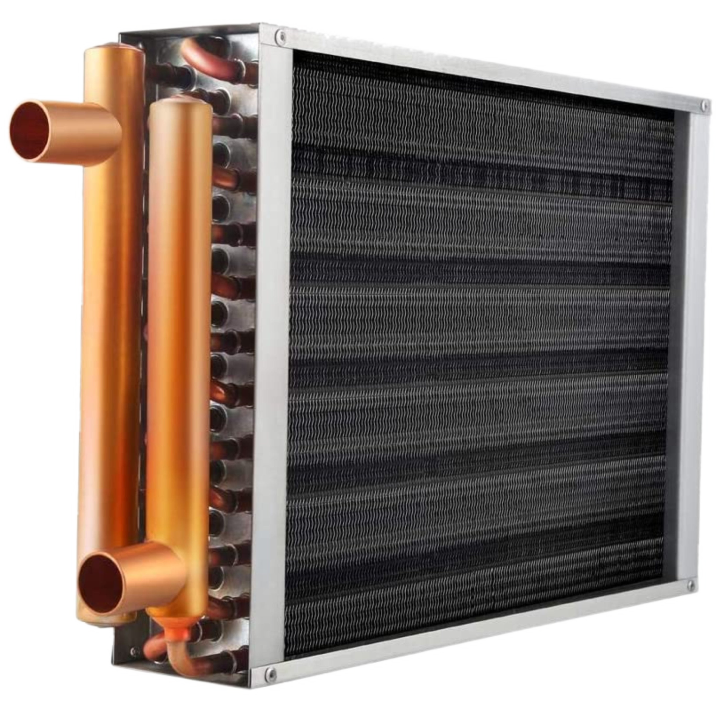 HTL 22 X 25 Hydronic Coil Air to Water Heat Exchanger 23GPM, PD 2.77 PSI, 200475 BTU/h to 220000 BTU/h