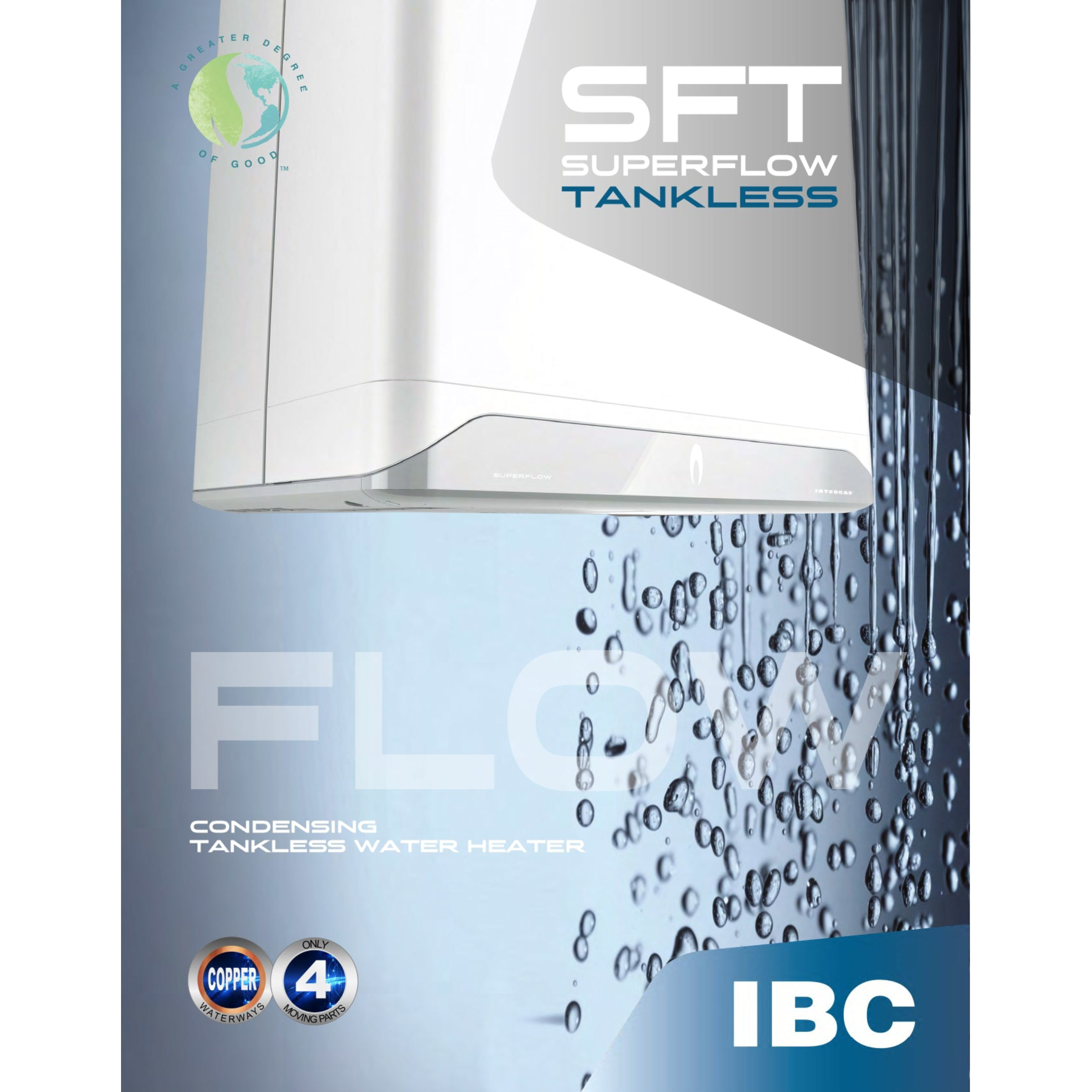 SFT 199 IBC SFT Superflow Series Condensing Tankless Water Heater, Natural Gas 199,000 BTU - Energy Star Qualified - 150 PSI