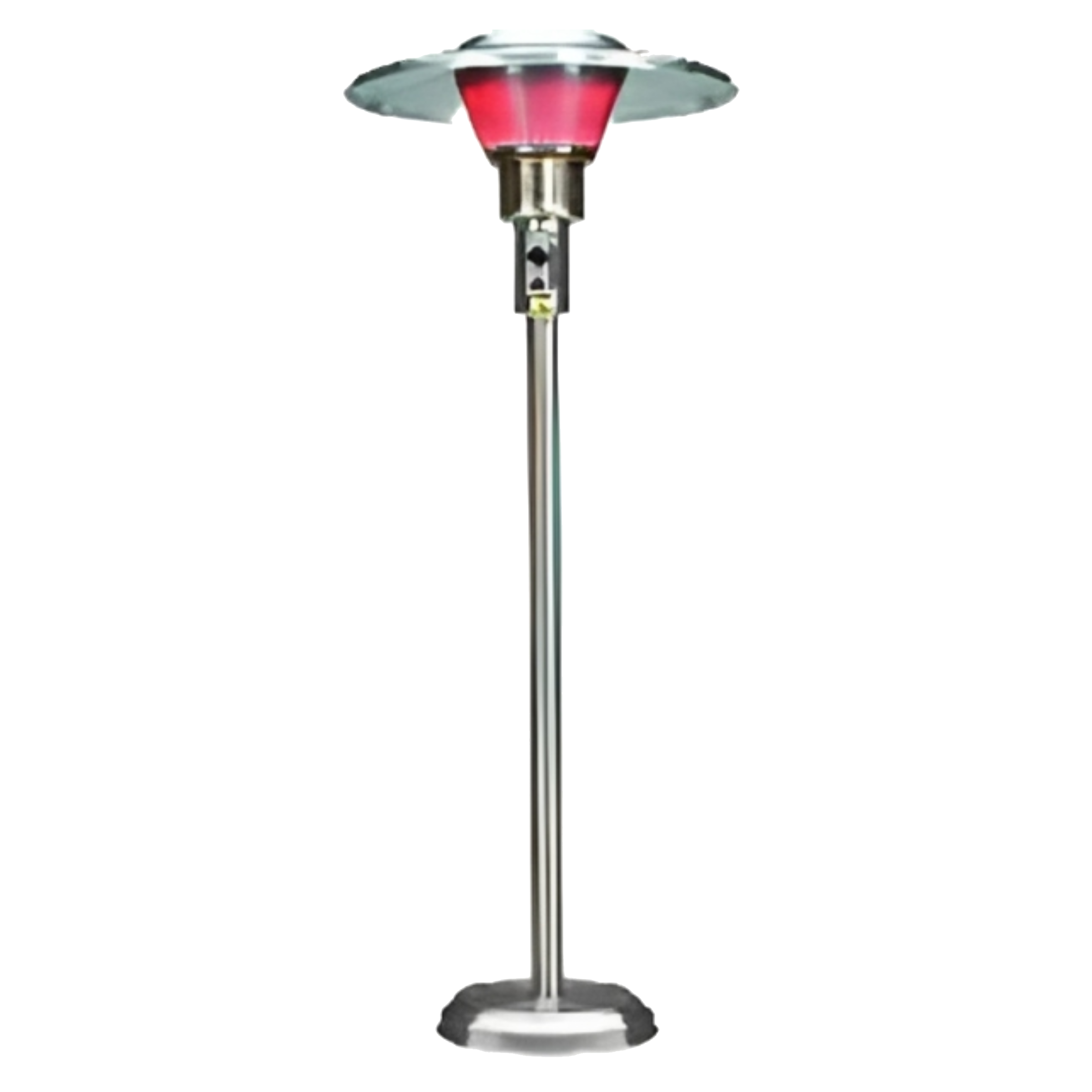 4SN5-CB Infrasave 4000 Series Portable Outdoor Infrared Stainless Steel Patio Heater, Fixed Mounted Parasol Model Natural Gas, 38,000 BTU, 24 V