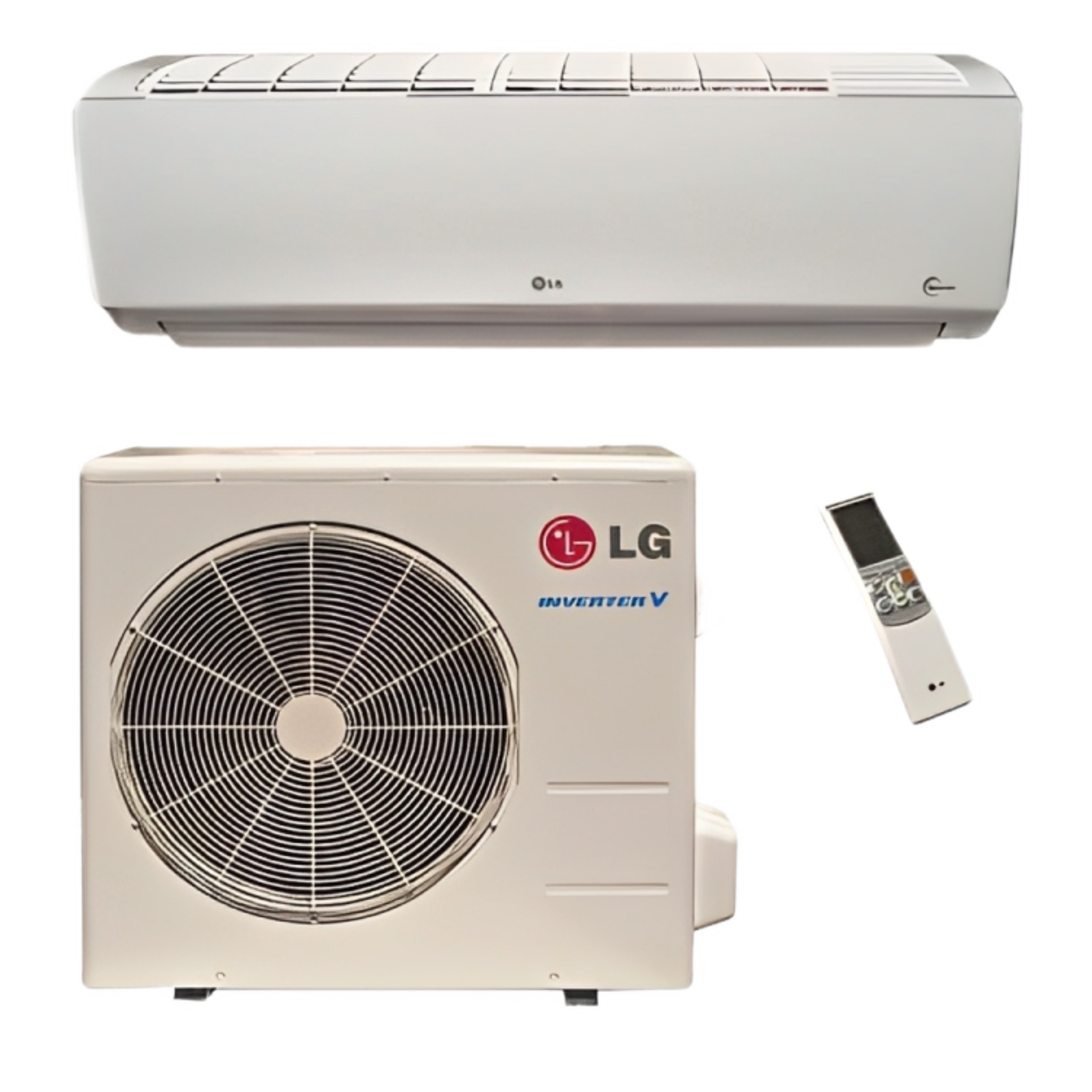 LG HSV5 9,000-18,000 BTU 0.75-1.5 Ton High Efficiency Single Zone Wall Mounted Cooling and Heating Air Conditioning System Outdoor Unit & Indoor/Wall Air Handler Unit, Up to 23.5 SEER