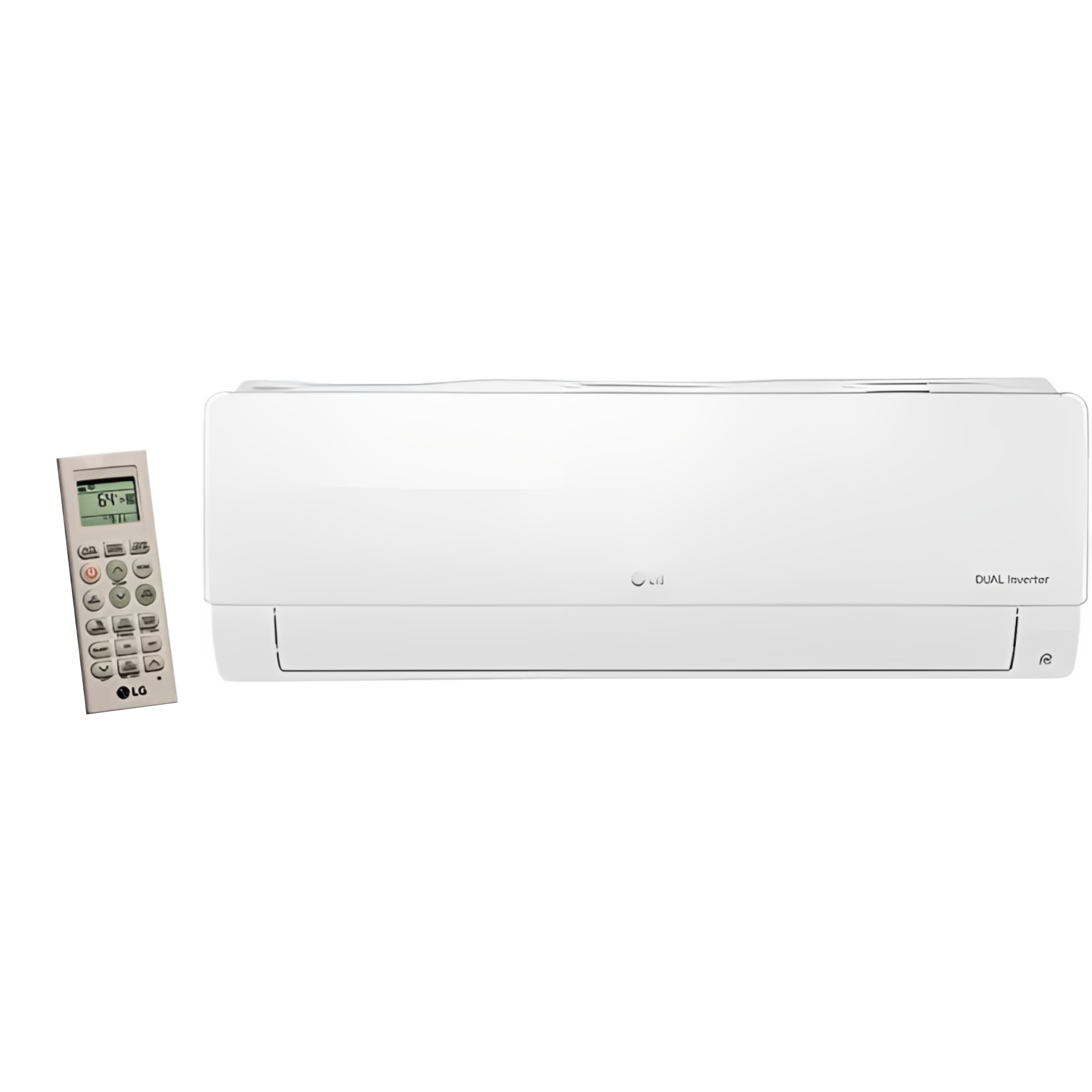 LG Multi F Art Cool Mirror Series 18,000 BTU, Multi-Zone Mini-Split AC/Heat Pump 2 Zone Outdoor Unit (LMU180HV) with 7,000 BTU (LMN079HVT) and 9,000 BTU (LSN090HSV5) Indoor Air Handler Units, R-410A, 20.6 SEER