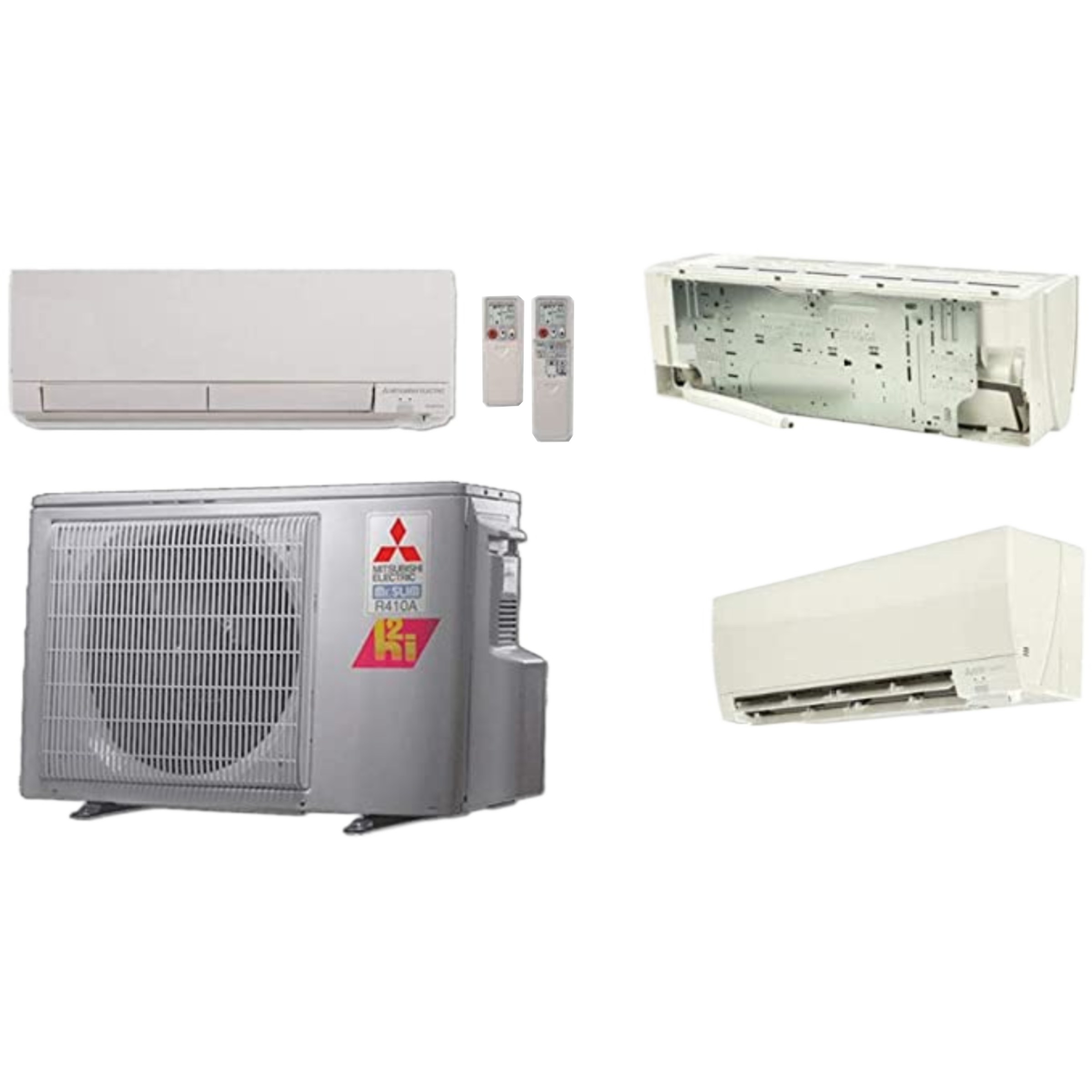 Mitsubishi FH-Series  30.5 SEER Single-Zone Ductless Split System Wall Mounted Heat Pump Air Conditioner  9000  BTU, 230V, R-410A