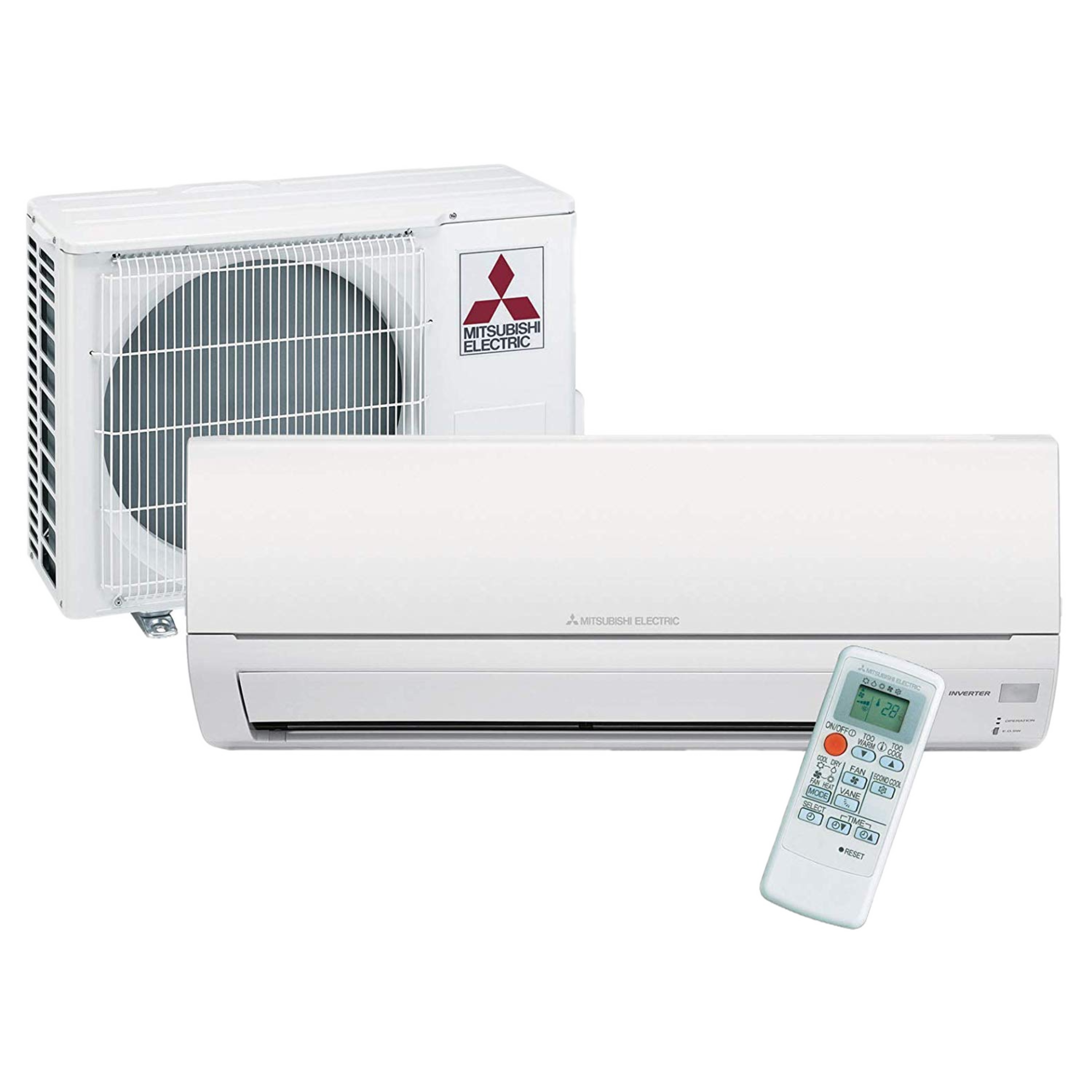 Mitsubishi 30600 BTU 14.5 SEER Single Zone Ductless Mini Split Heat Pump, MSZ-D30NA
