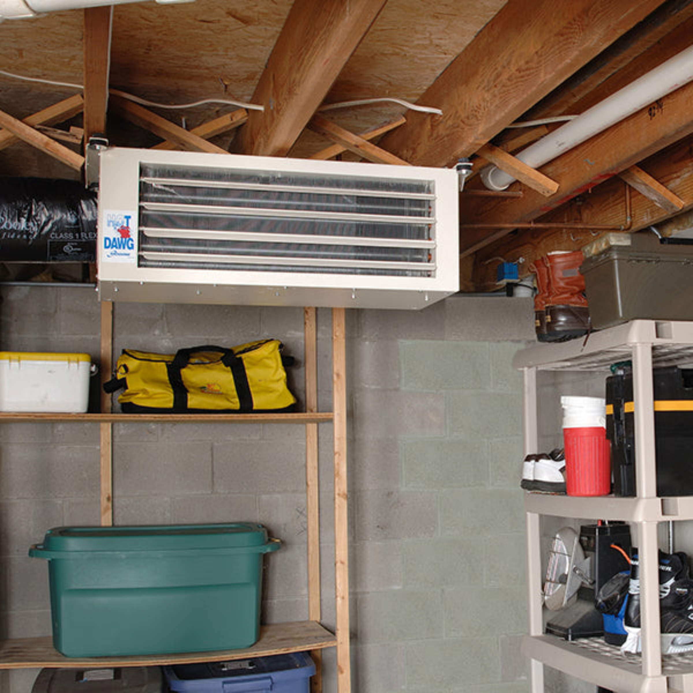 HDD30 Modine Hot Dawg™ Hydronic  H2O Low-Profile Hot Water Unit Heater HDD Model  - 30,000 BTU, Airflow 405 CFM, 115V/1ph/60Hz