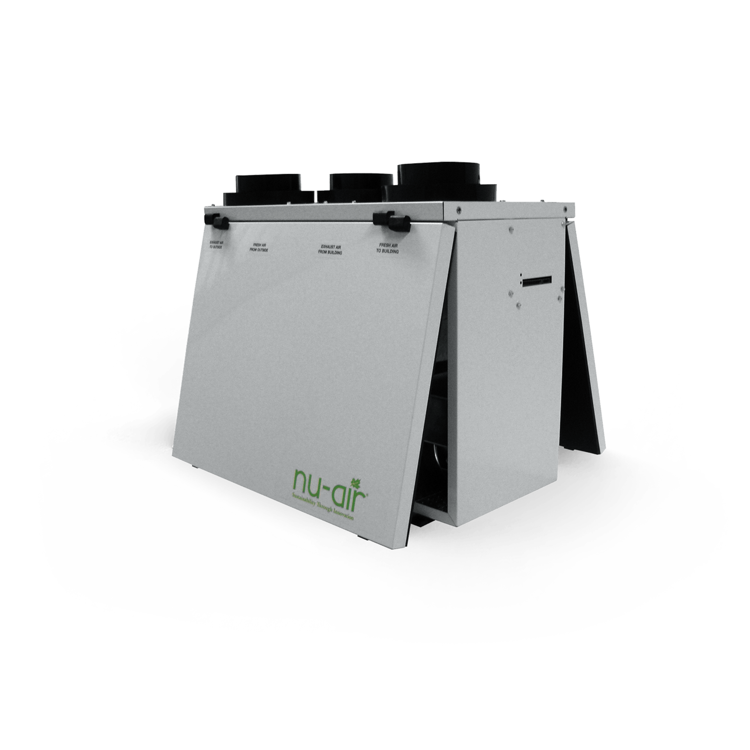 ES100 Nu-Air ES Series Residential Heat Recovery Ventilator 117 CFM  @ 0.2 - 5" Top Duct Connection, 120V/1/60 Hz