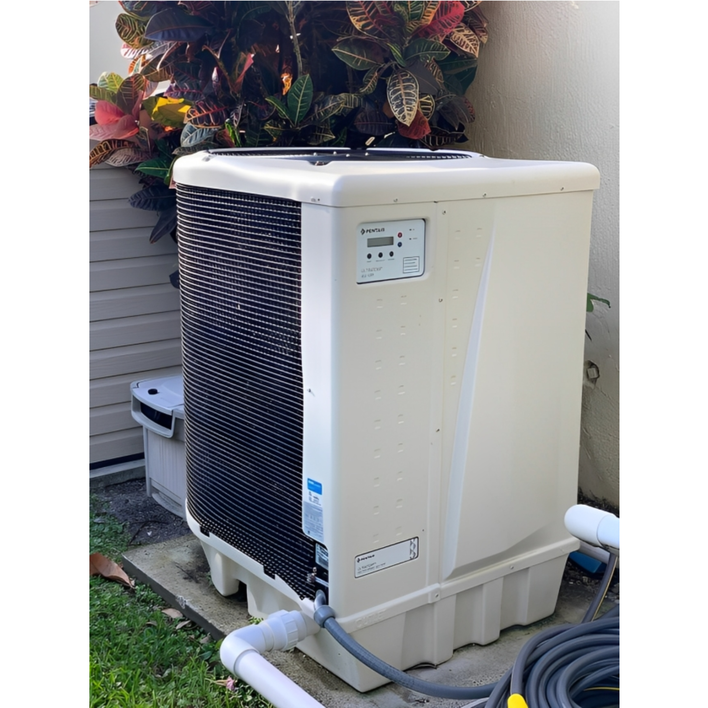 460932 PENTAIR UltraTemp 110 High Performance Pool Heat Pump, Color: Almond, 
SIMPLY THE MOST ECONOMICAL WAY TO HEAT POOLS AND SPAS