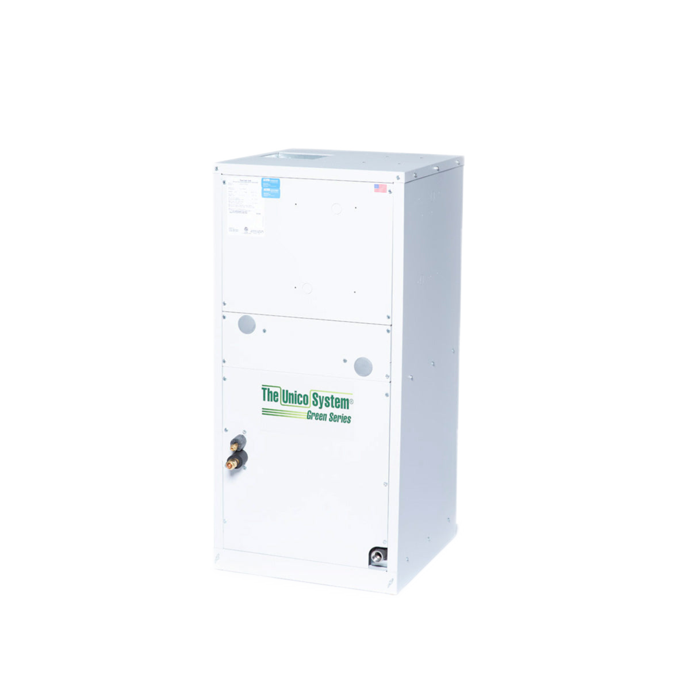 V2430B-1EC2BX Unico V-Series 2430 Model Vertical AHU 2.0 - 2.5 Ton, 30,000 BTU/h, 208/230 Variable Speed, AC/Heat Pump Coil, 3-Row with R410A TXV, NoHot Water Coil