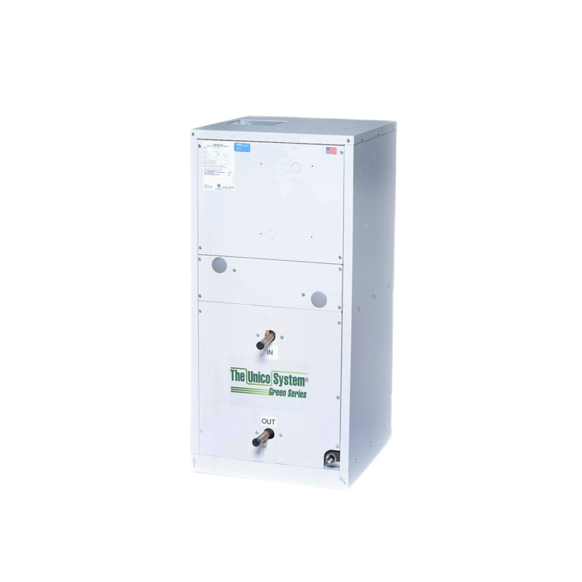 V2430B-1EC2CX V-Series 2430 Vertical Air Handler Unit, 2.0 - 2.5 Ton, 30,000 BTU/h, Chilled Water Coil, 4-Row, No Hot Water Coil