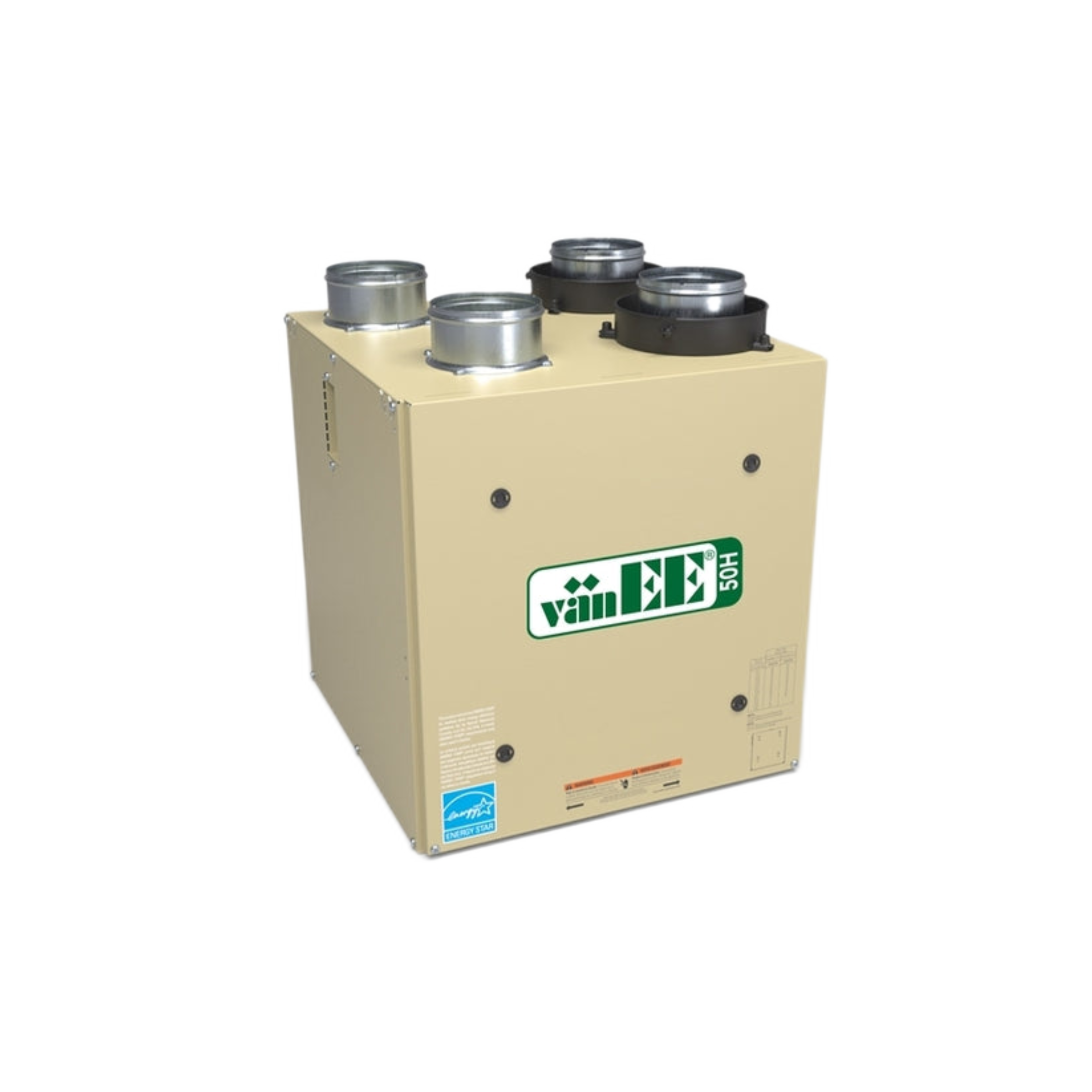 50H VanEE Bronze Series Residential Air Exchanger (HRV) 90 CFM, 4" Side Ports Connection Energy Star Qualified